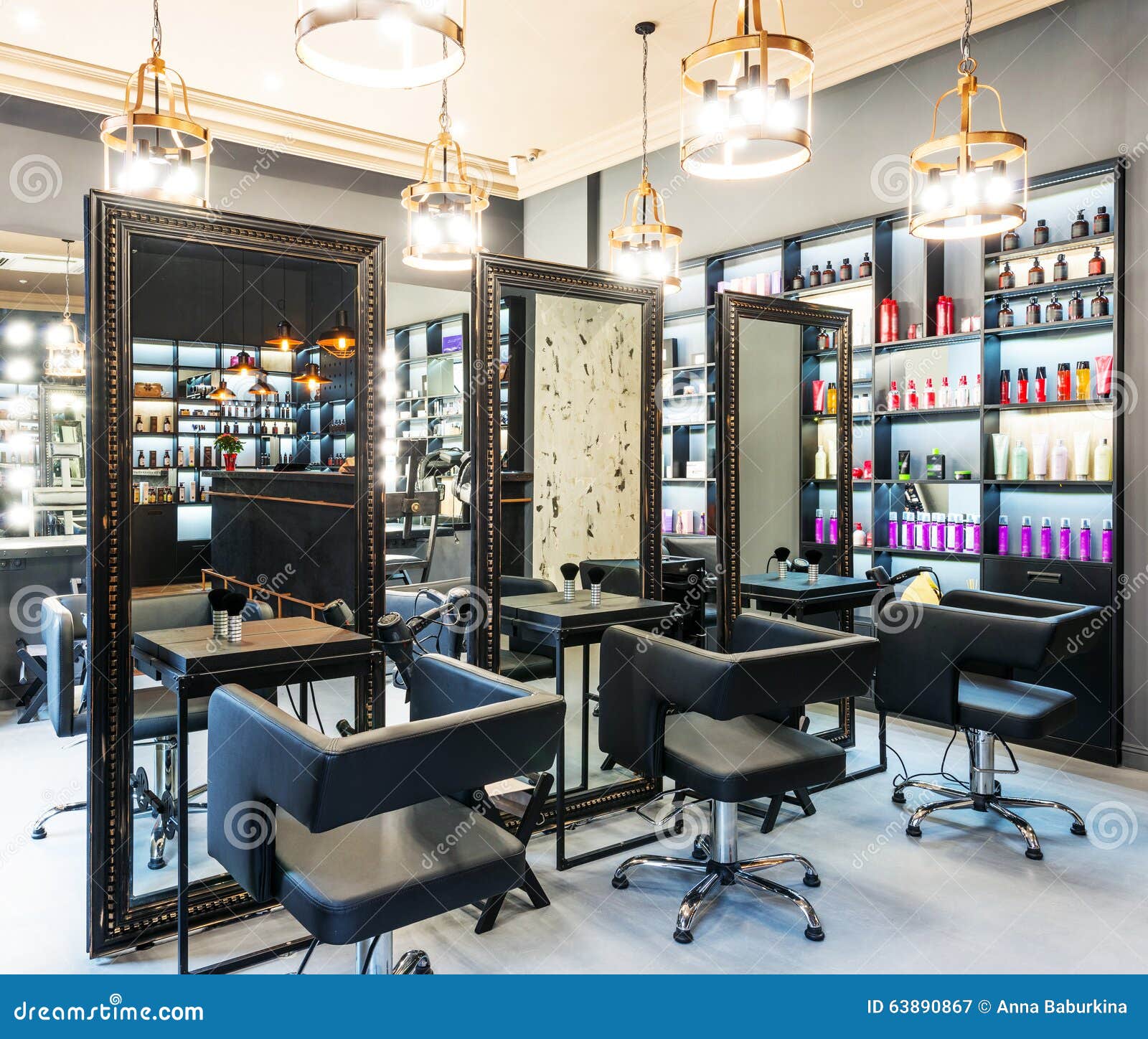 Luxury beauty salon stock image. Image of hair, care 63890867