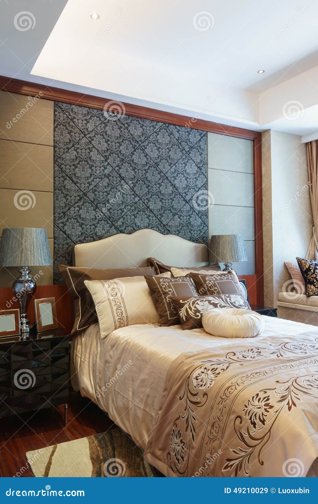 Luxury bedroom stock image. Image of house, table, interior 49210029