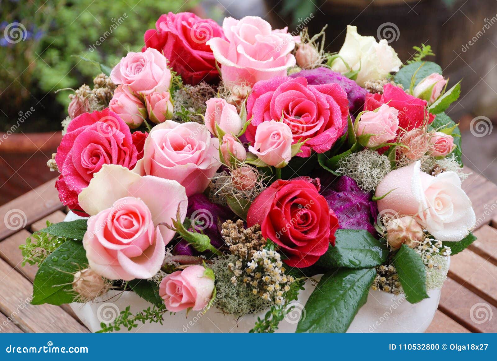 Luxury Bouquet Made of Red Roses in Flower Shop Valentines Bouquet of ...