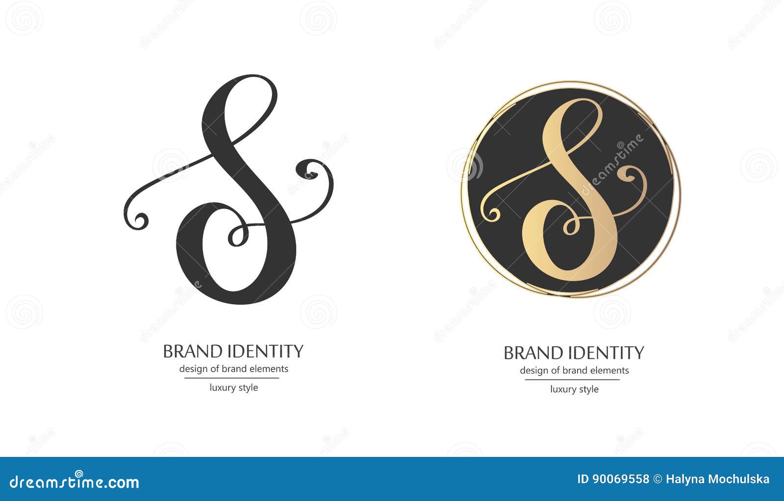 Download Luxury Calligraphic Letter S Monogram - Vector Logo ...