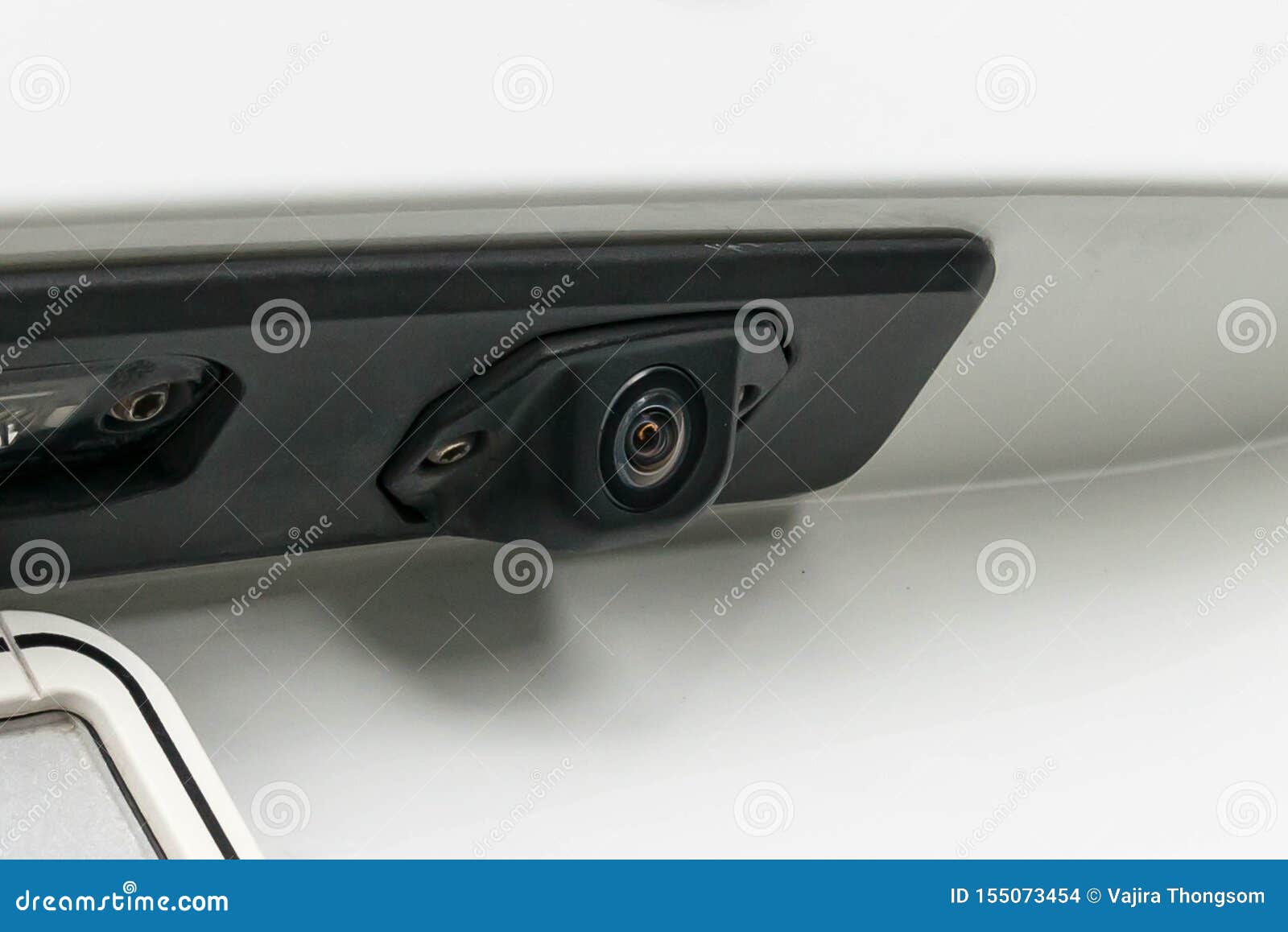Luxury Car Back Up Camera on Tailgate Stock Photo Image of hidden