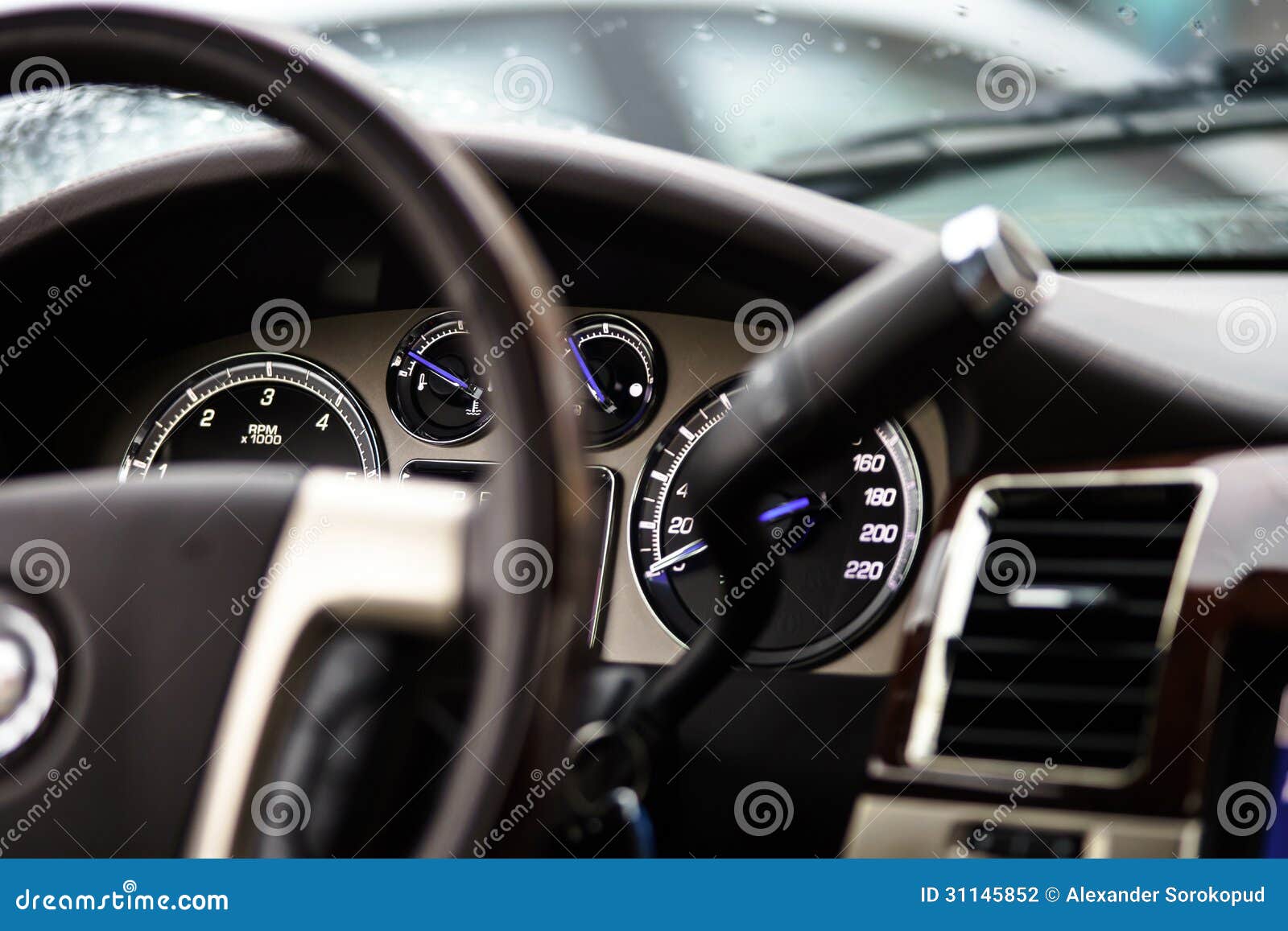 Luxury car dashboard stock photo. Image of inside, arrow 31145852