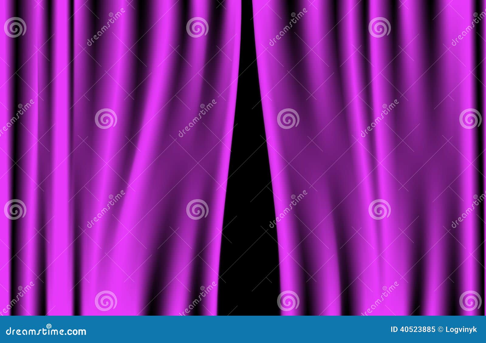 Luxury Creases Purple Curtain (vector) Stock Vector Illustration of