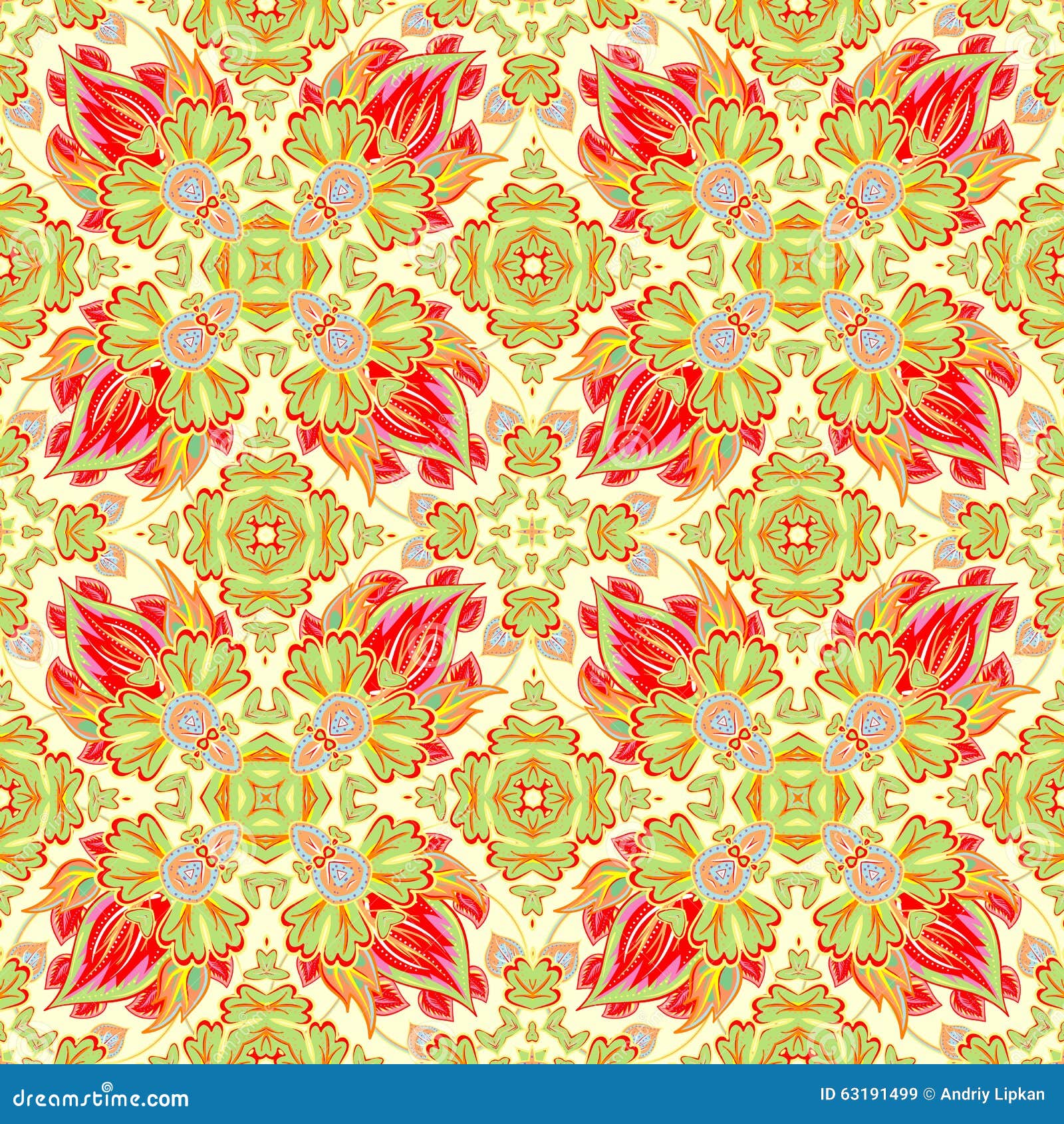 Luxury Damask Seamless Tiled Motif  Vector Pattern  For 
