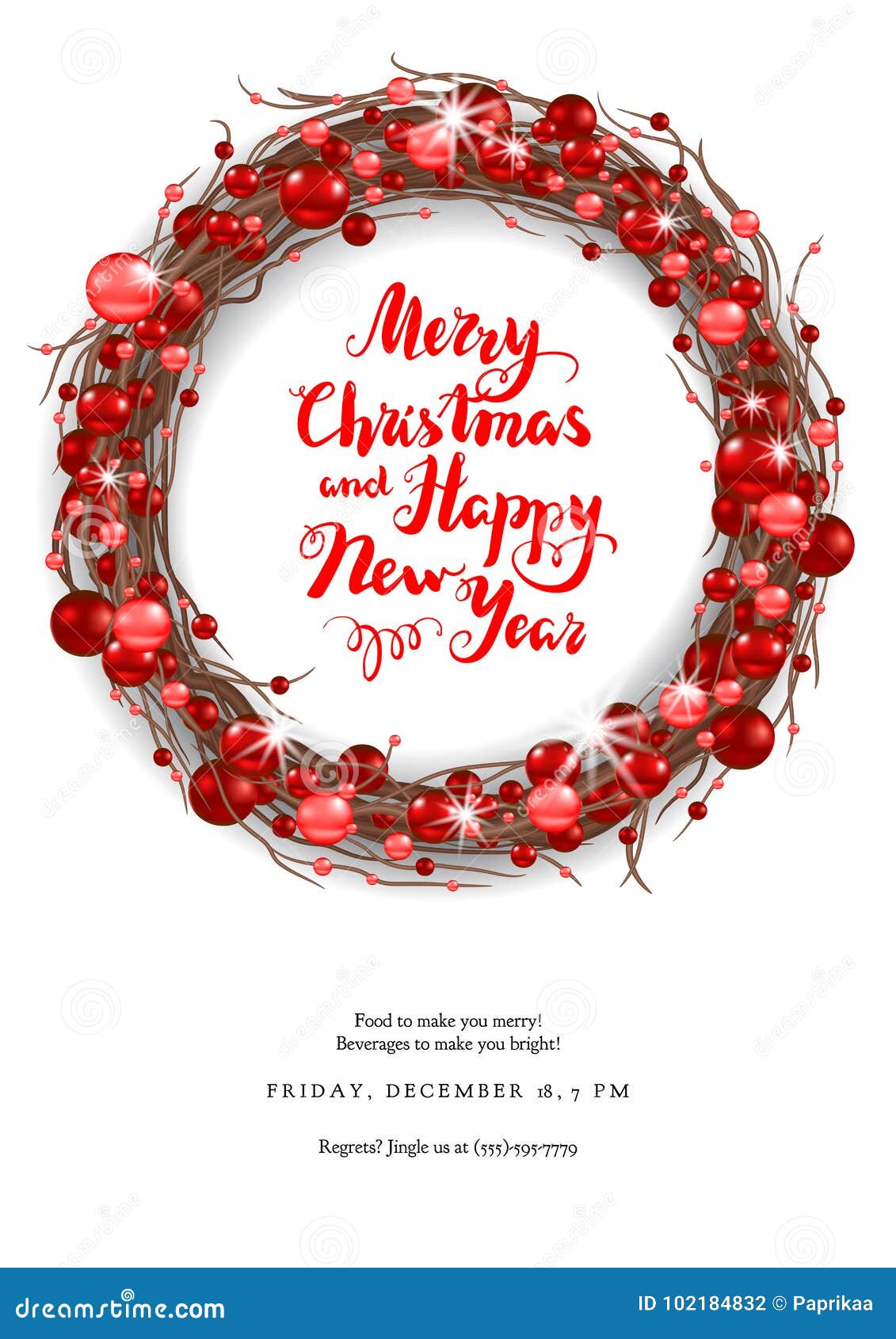 Royalty Free Vector Merry Christmas happy card