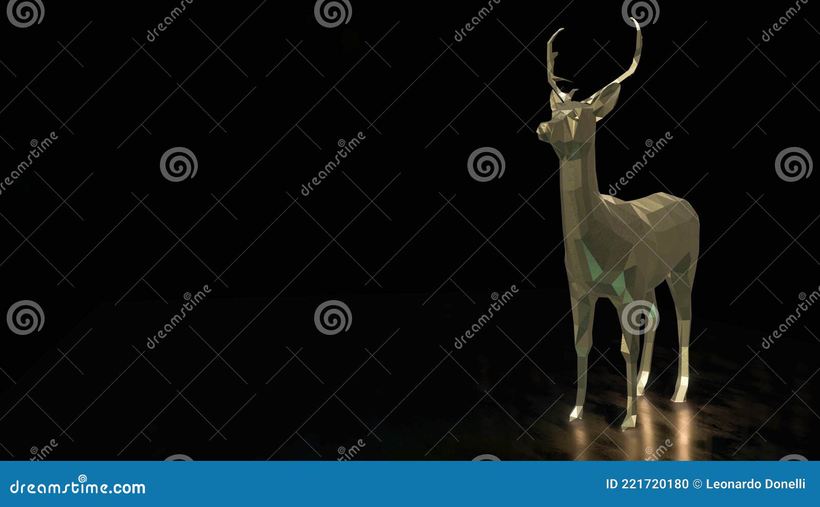 luxury deer, golden deer, bronce deer