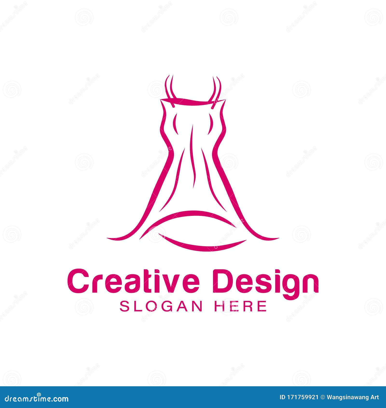 Luxury Dress Fashion Logo Ideas Inspiration Logo Design Template Vector Illustration Isolated On White Background Stock Illustration Illustration Of Clothes Business