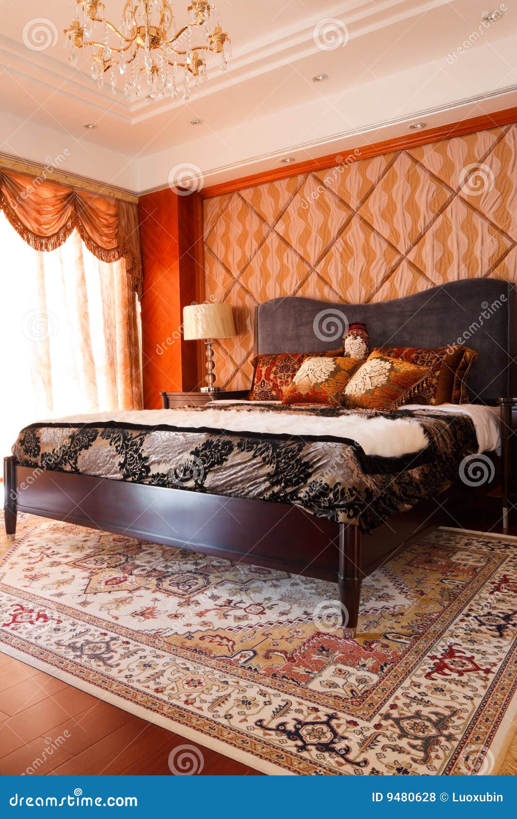The Luxury Expensive Bedroom Interior Stock Photo Image of pillow