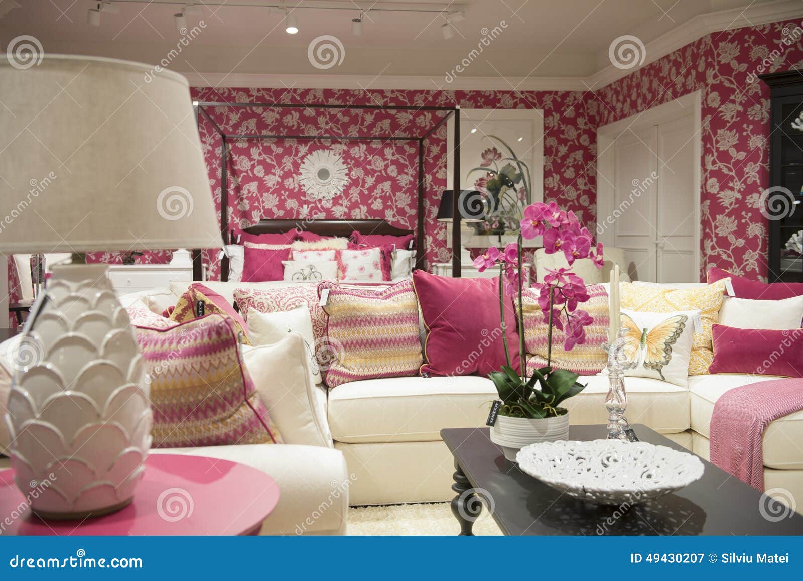 Luxury furniture store stock image. Image of lamp, floor - 49430207