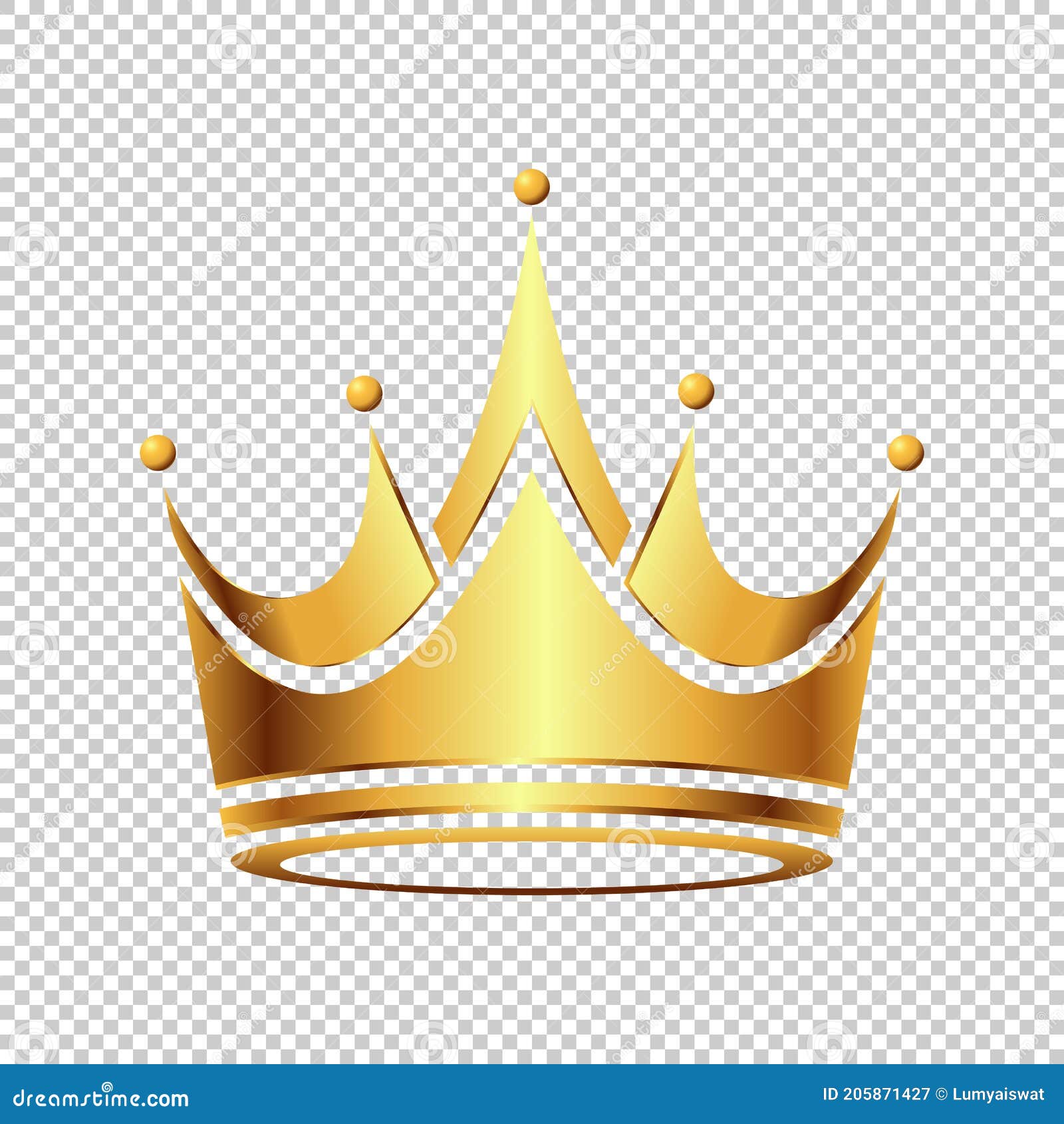 Luxury Golden Crown logo stock vector. Illustration of luxury - 205871427