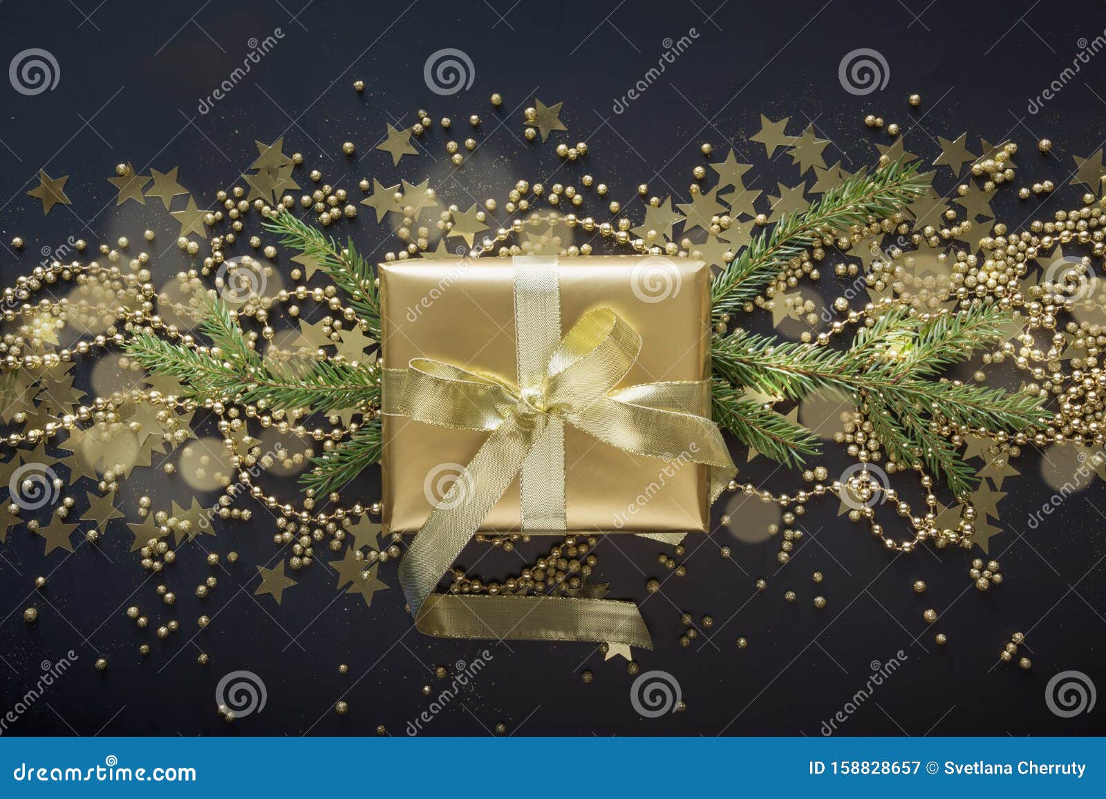 7,204 Christmas Black Gift Box Gold Ribbon Stock Photos - Free & Royalty-Free  Stock Photos from Dreamstime