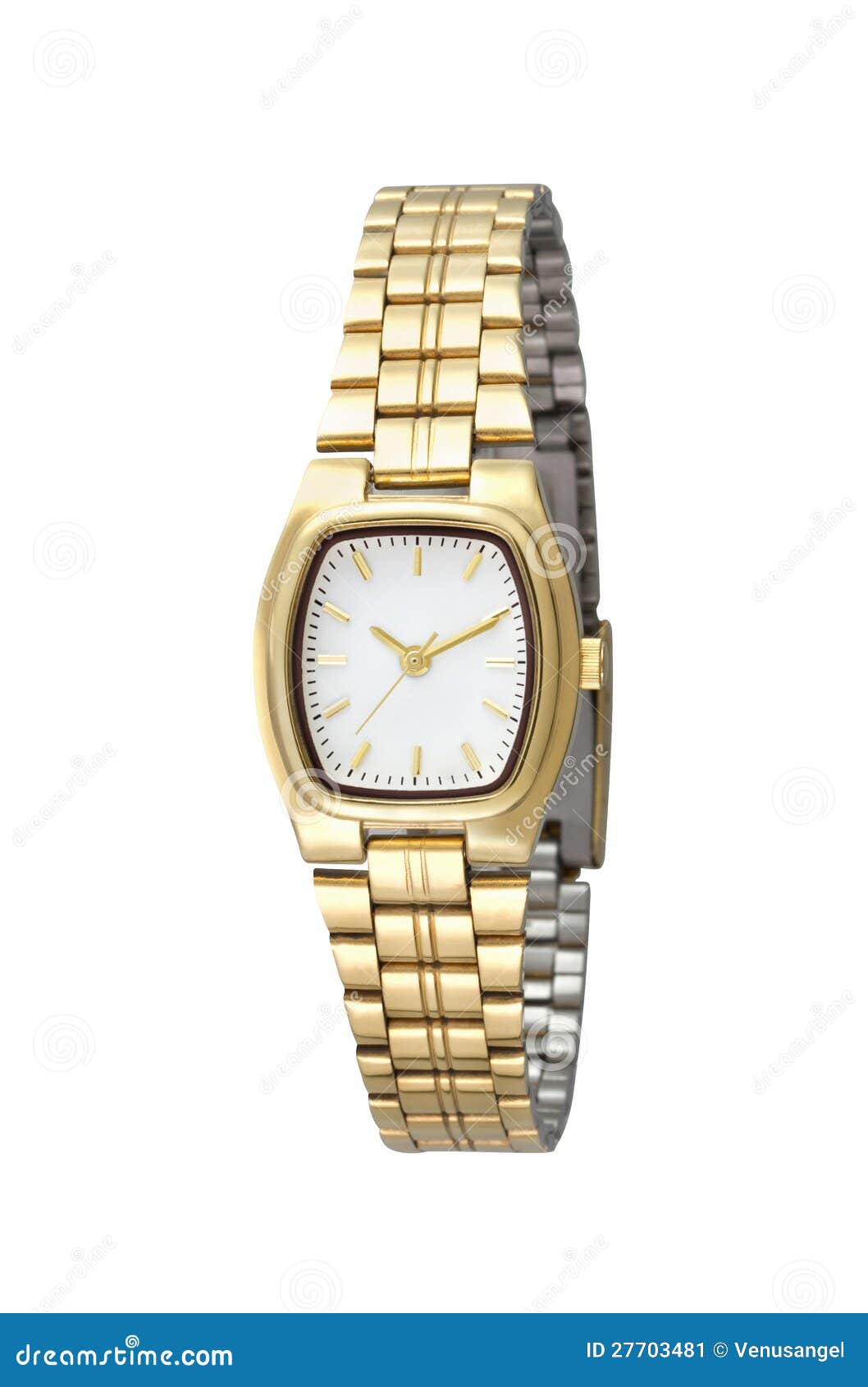 luxury golden woman wristwatch