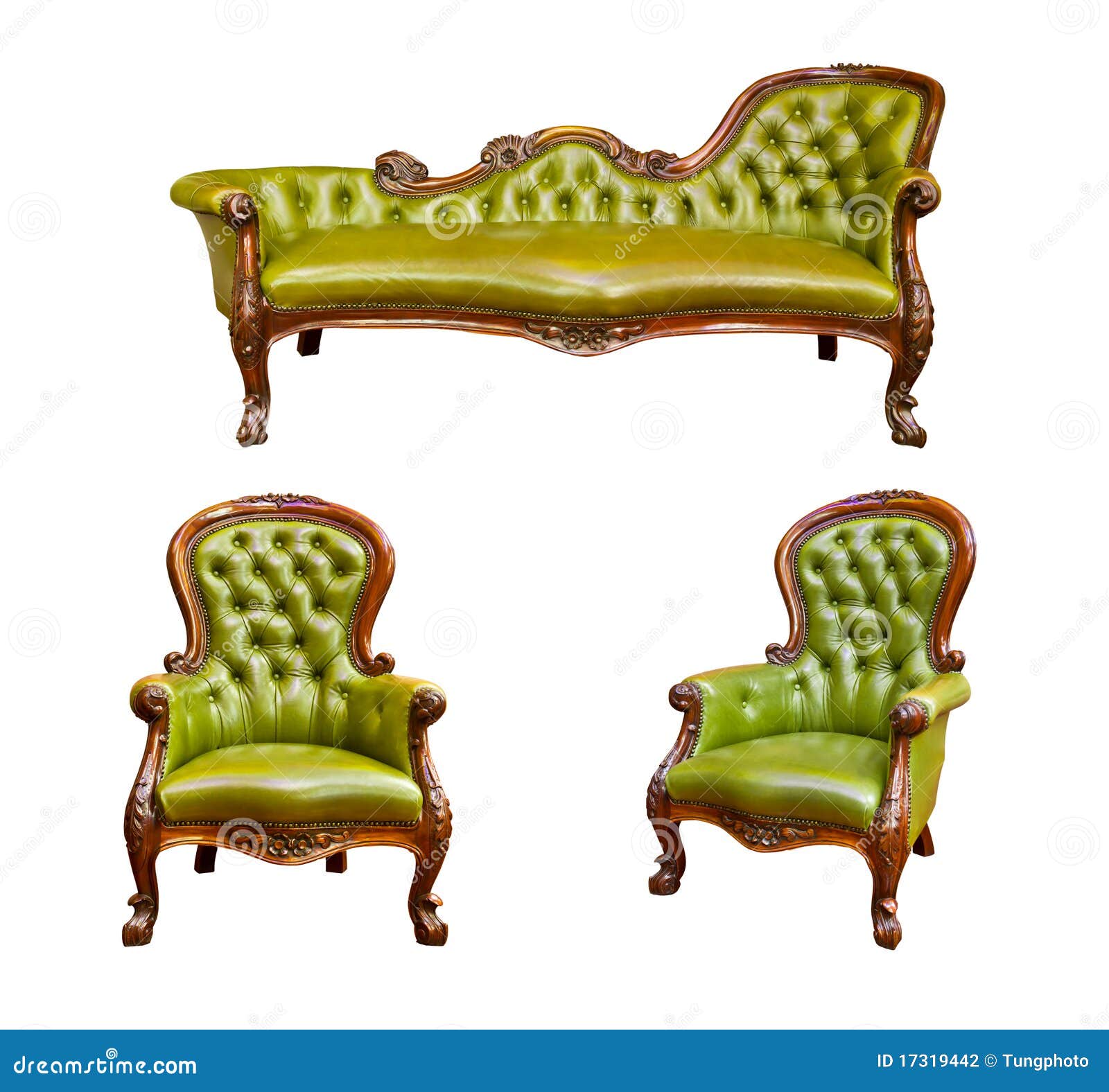 Luxury Green Leather Armchair Stock Photo Image of green, covering 17319442