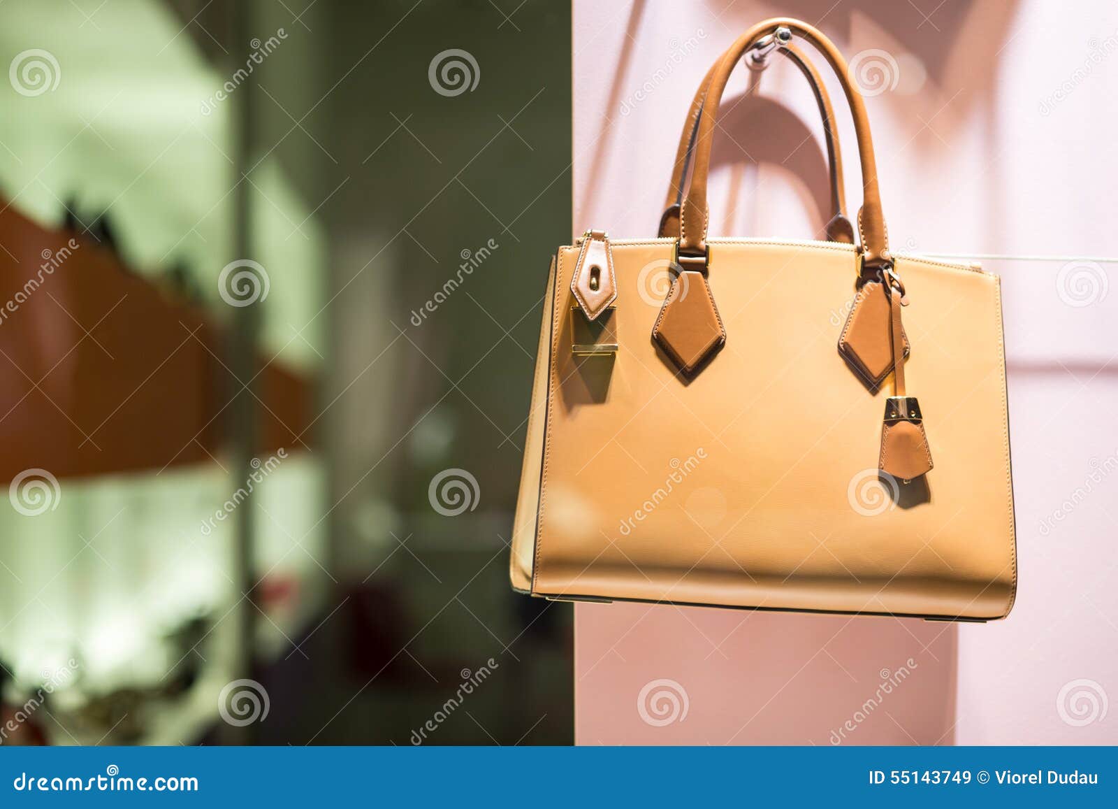 luxury handbag in store