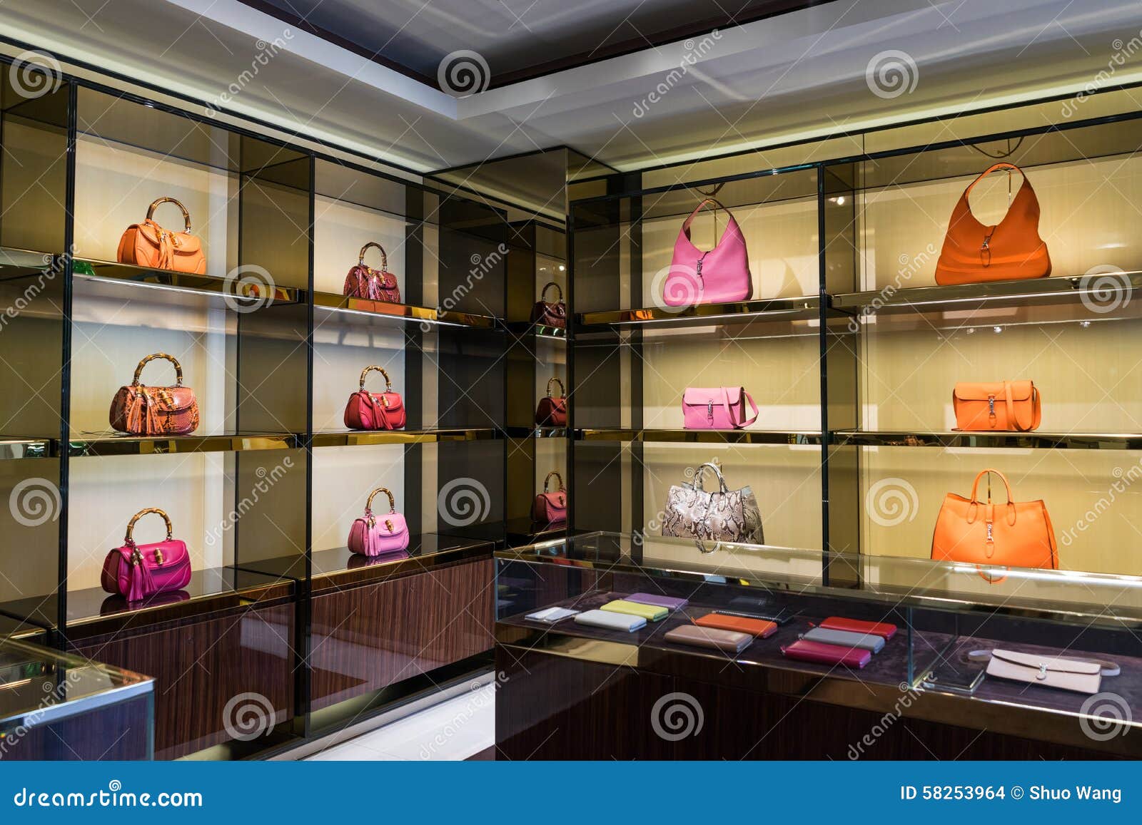 Luxury Handbags in the Shop Stock Photo - Image of luggage, displayed:  58253964