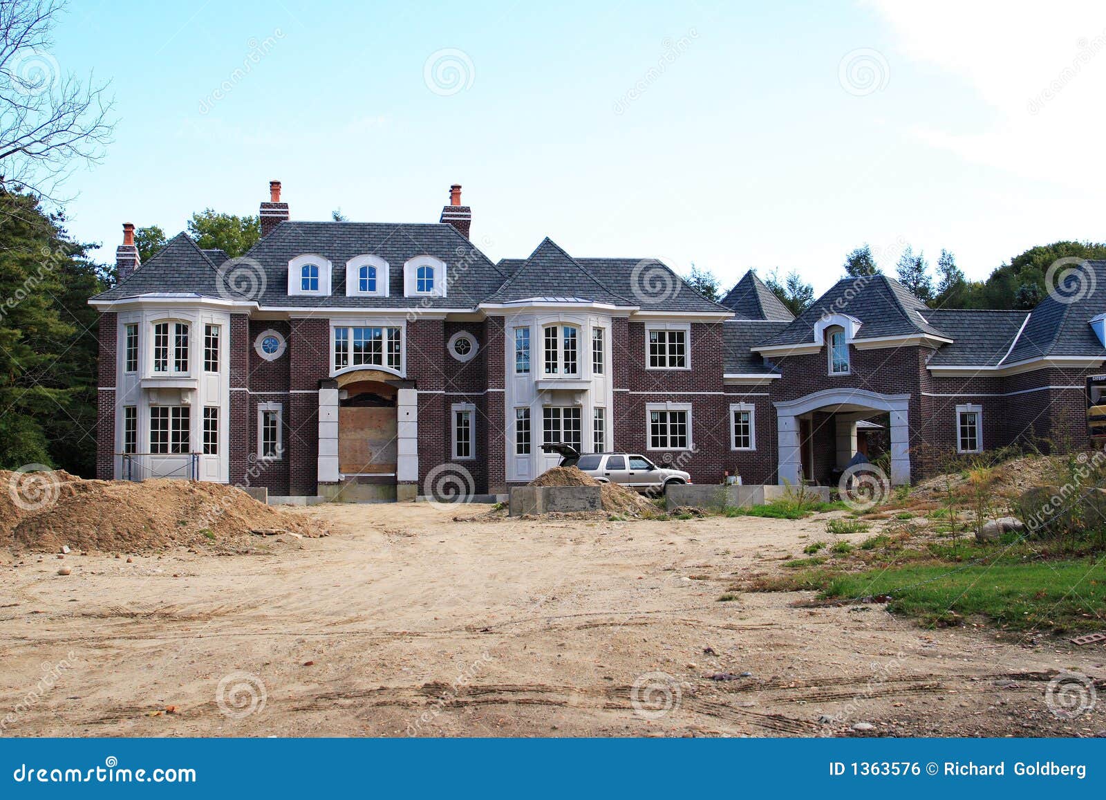 Luxury Home Construction stock photo. Image of architecture 1363576