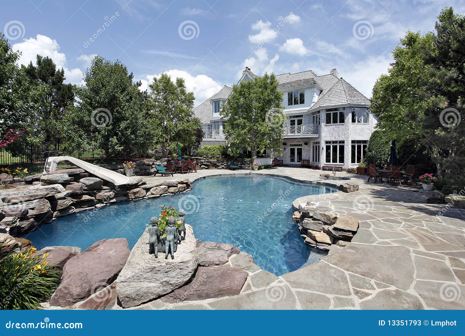 luxury home with swimming pool