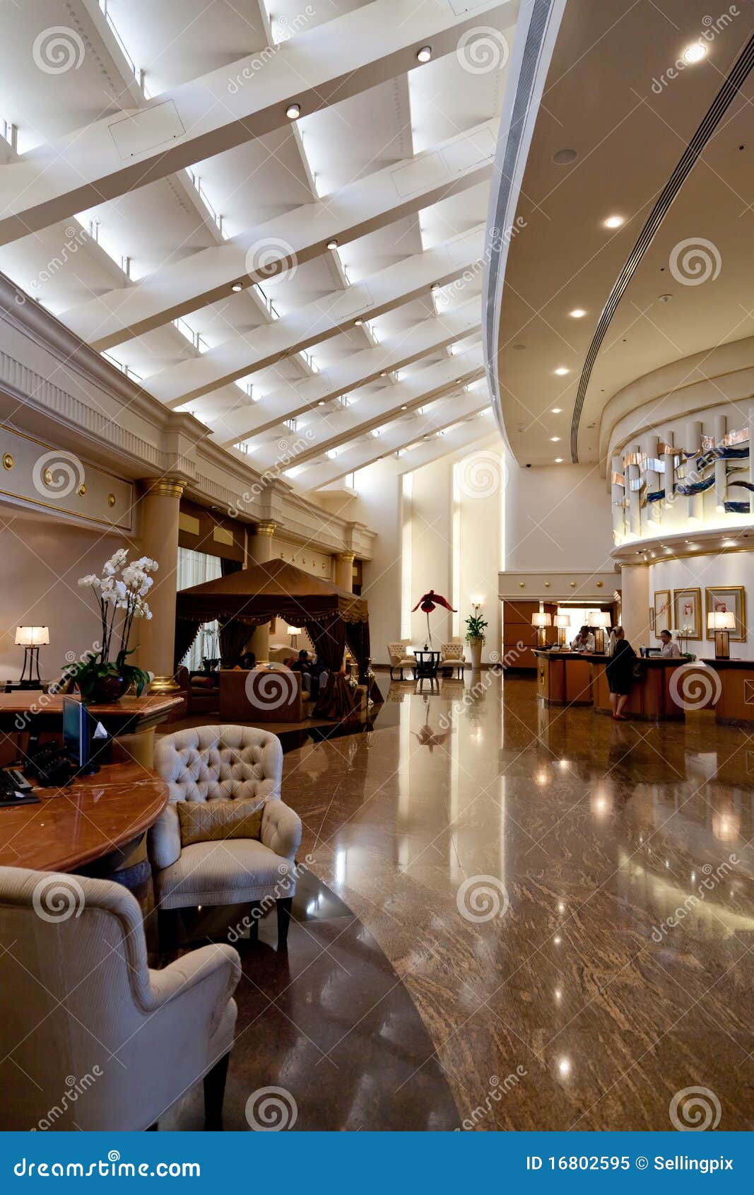 Luxury Hotel Lobby Royalty Free Stock Photo - Image: 16802595