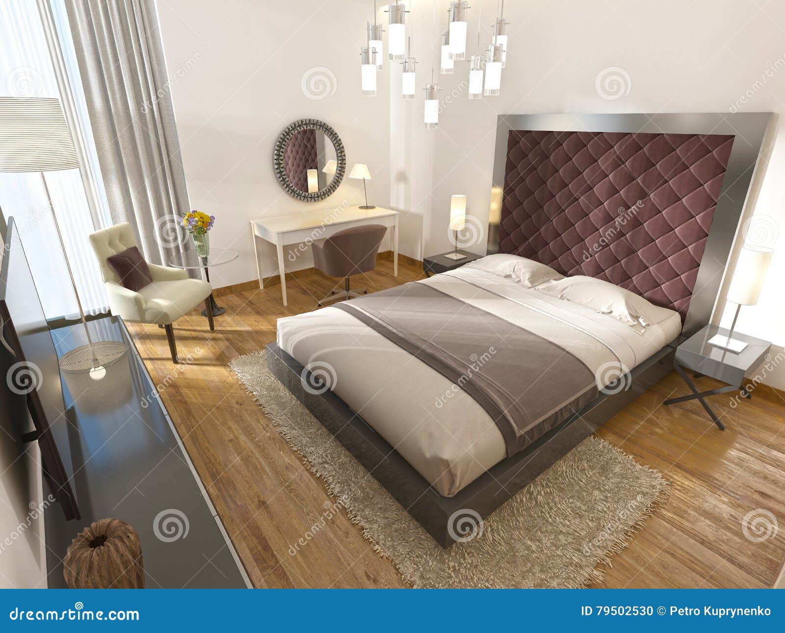 A Luxury Hotel Room in Art Deco. Stock Photo - Image of cushion, luxury