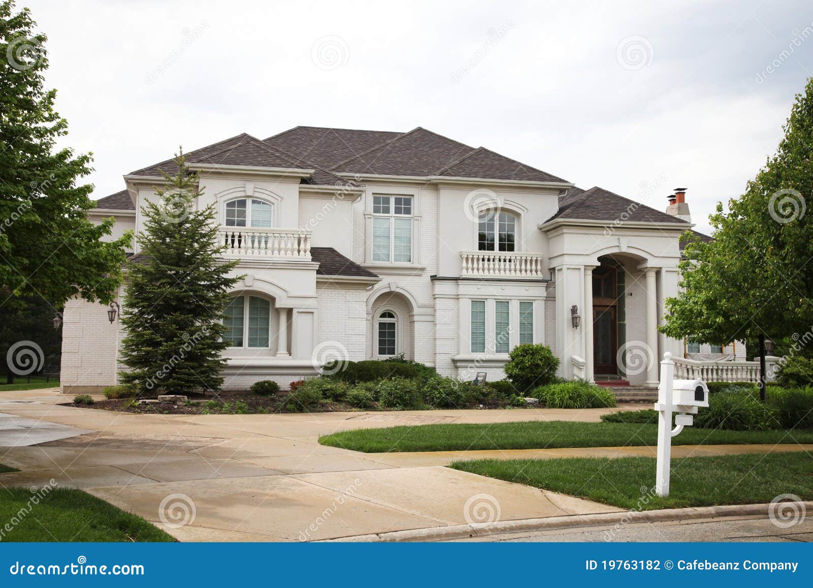 Luxury House stock photo. Image of contract, tree, luxury 19763182