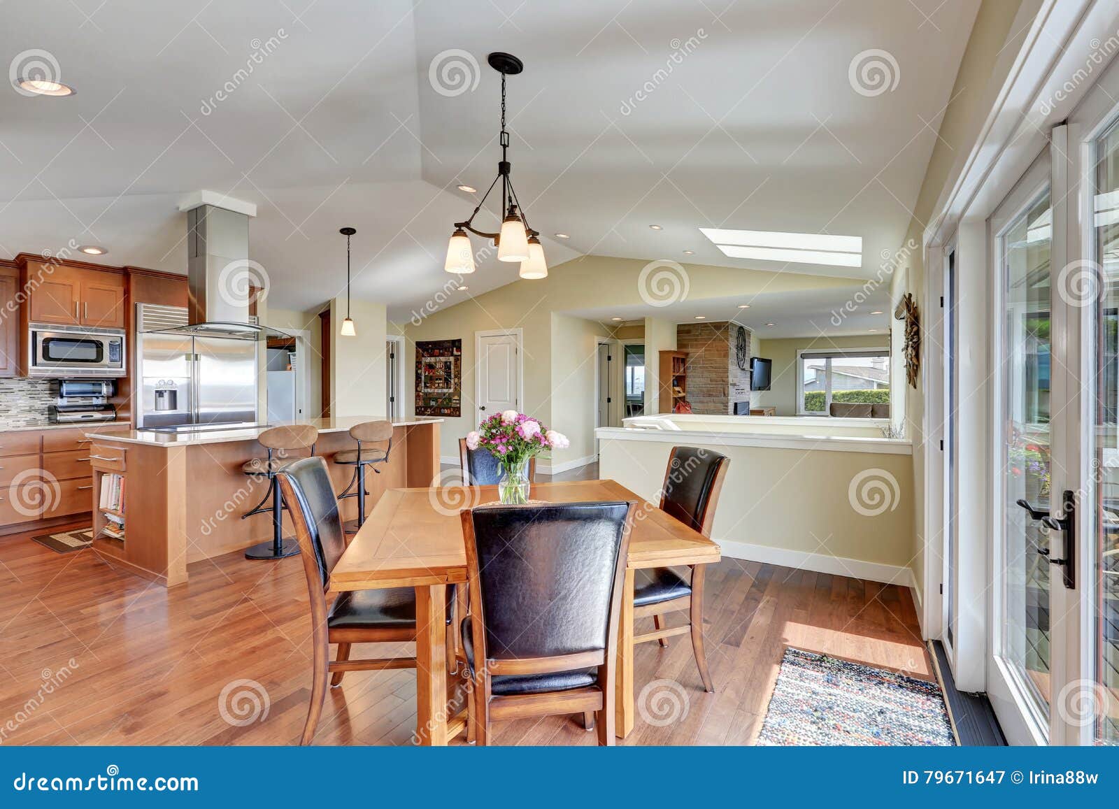 Luxury House Interior With Open Floor Plan Stock Image Image Of