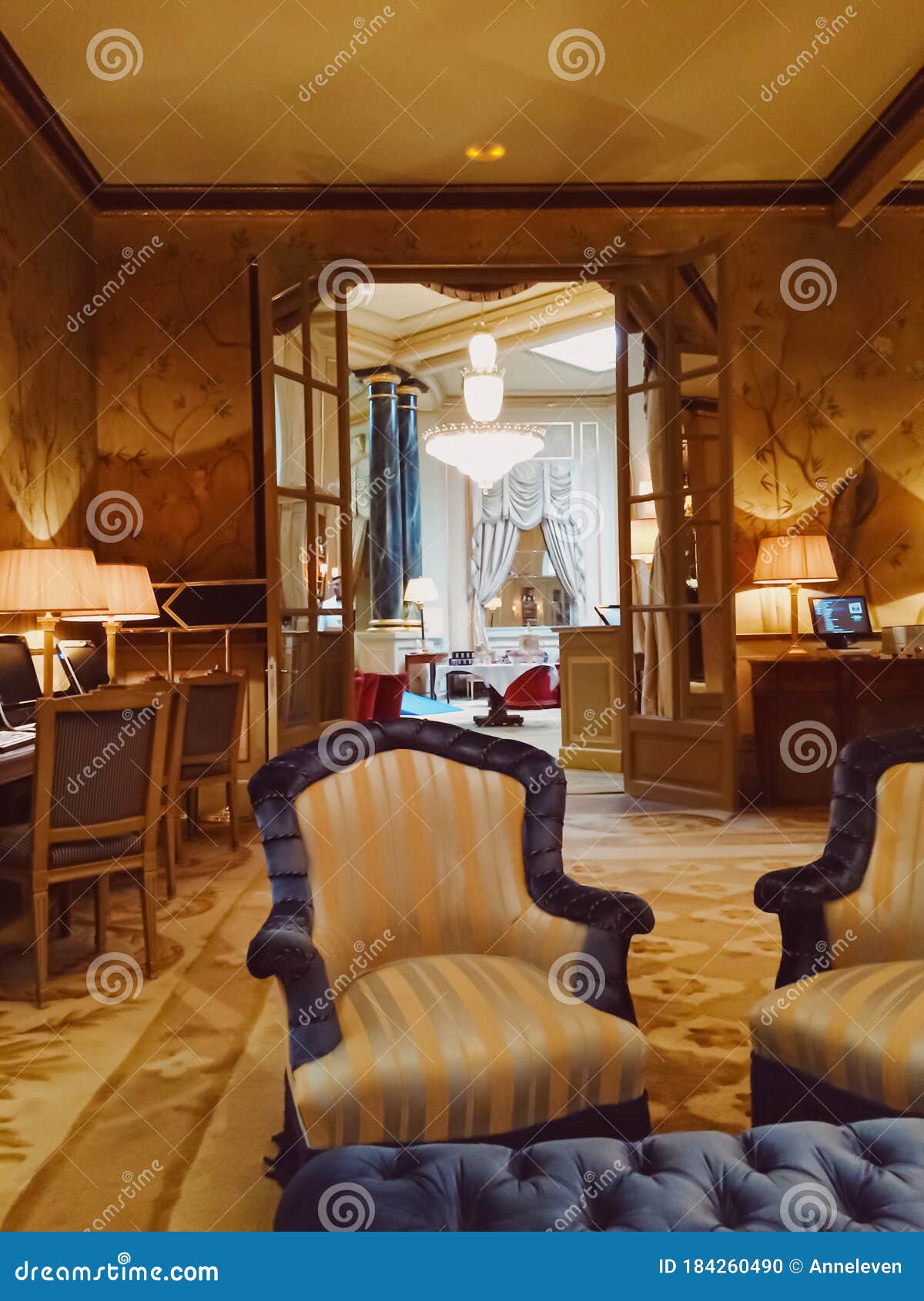 Luxury Interior Design Of Five Star Hotel El Palace In Barcelona Spain Editorial Image Image Of Restaurant Europe