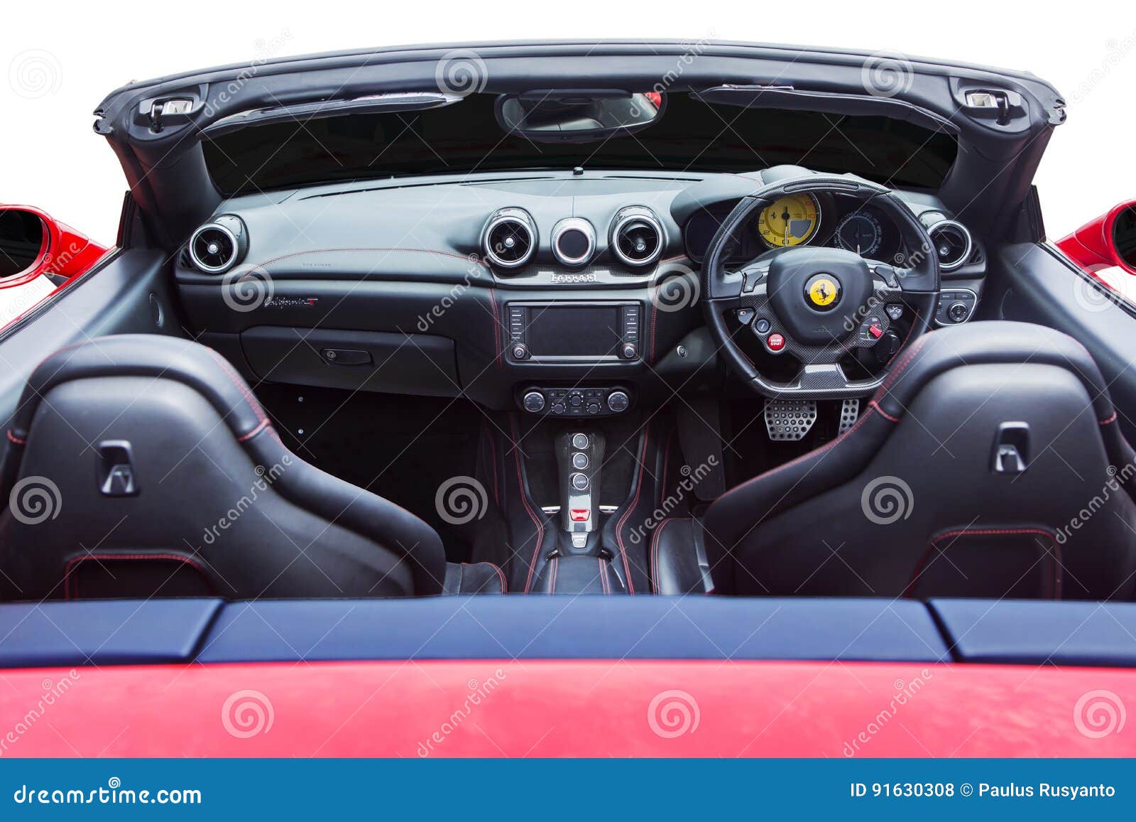 Luxury Interior Of Ferrari Car Editorial Stock Photo Image