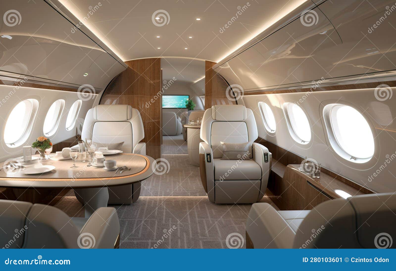 Small Private Jet Interior - Returnjet Limited