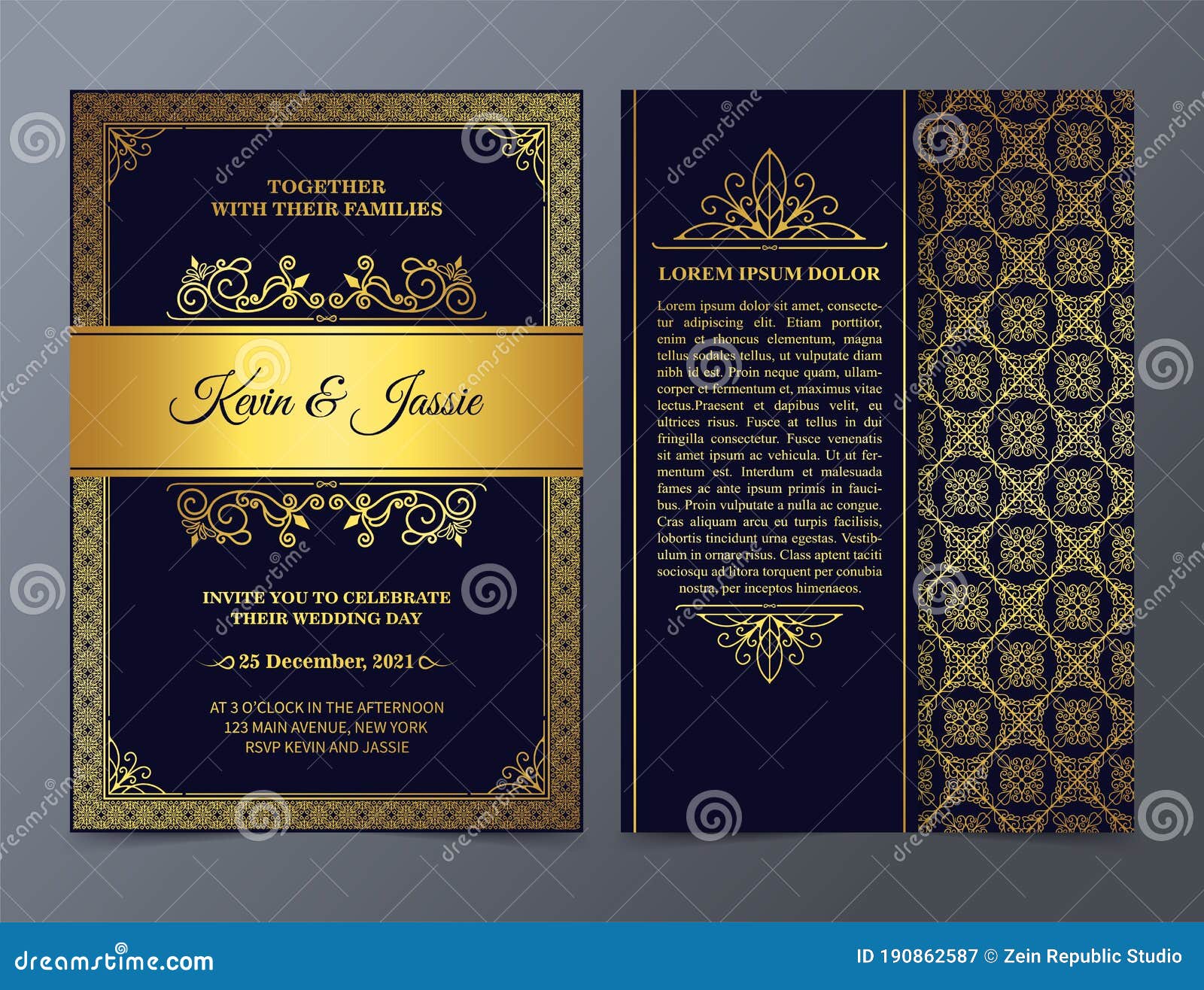 Vip Luxury Invitation Event. Vintage Leather Exclusive Invitation Card