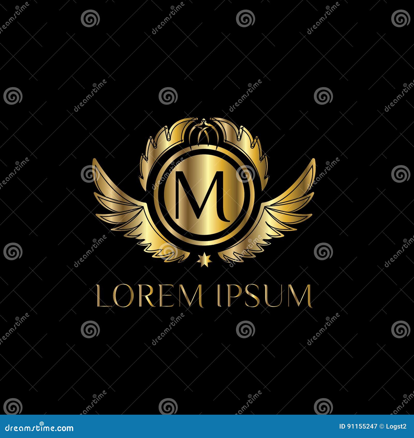 Luxury Letter M Logo. M Logotype For Elegant and Stylish Fashion