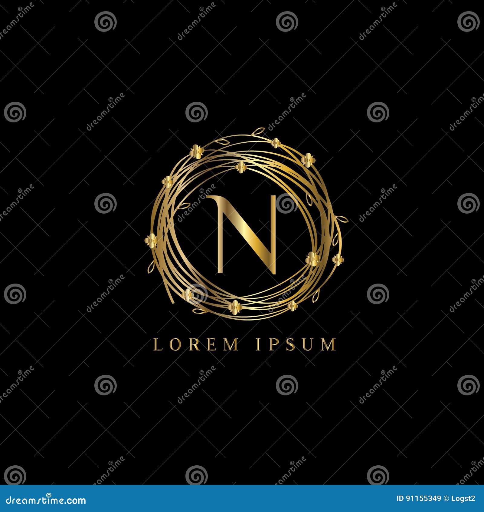 Luxury Letter N Logo,Vector Logo Template Sign, Symbol, Icon ...