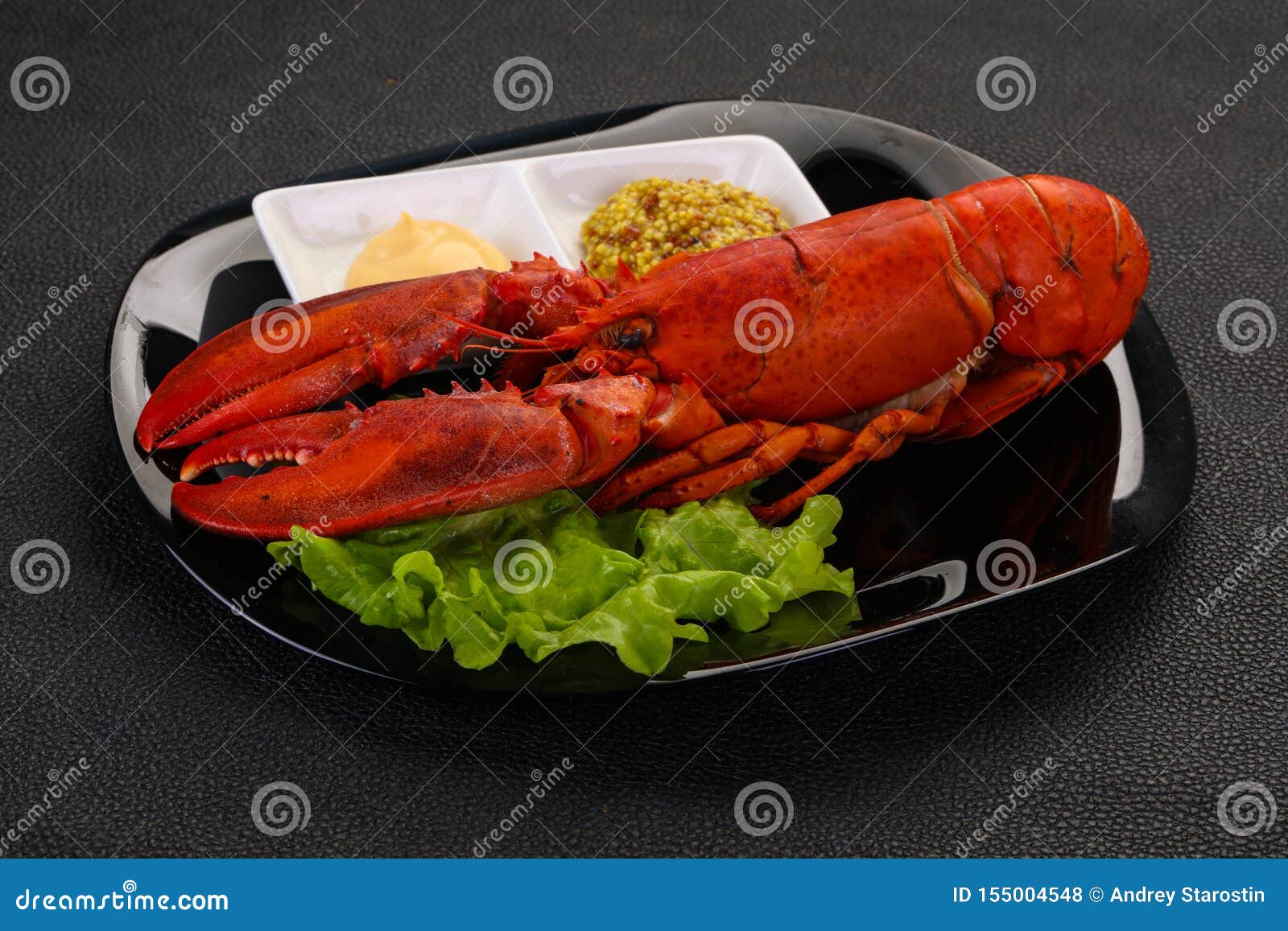 Luxury Lobster with sauce stock photo. Image of ingredient 155004548