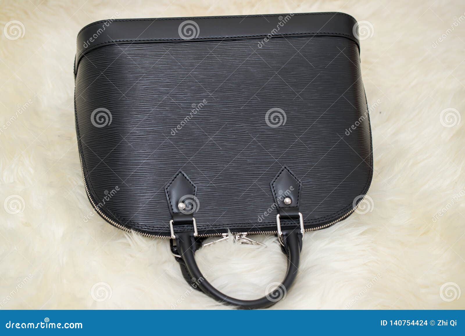 Luxury Leather Louis Vuitton Lvmh Leather Bags Stock Photo