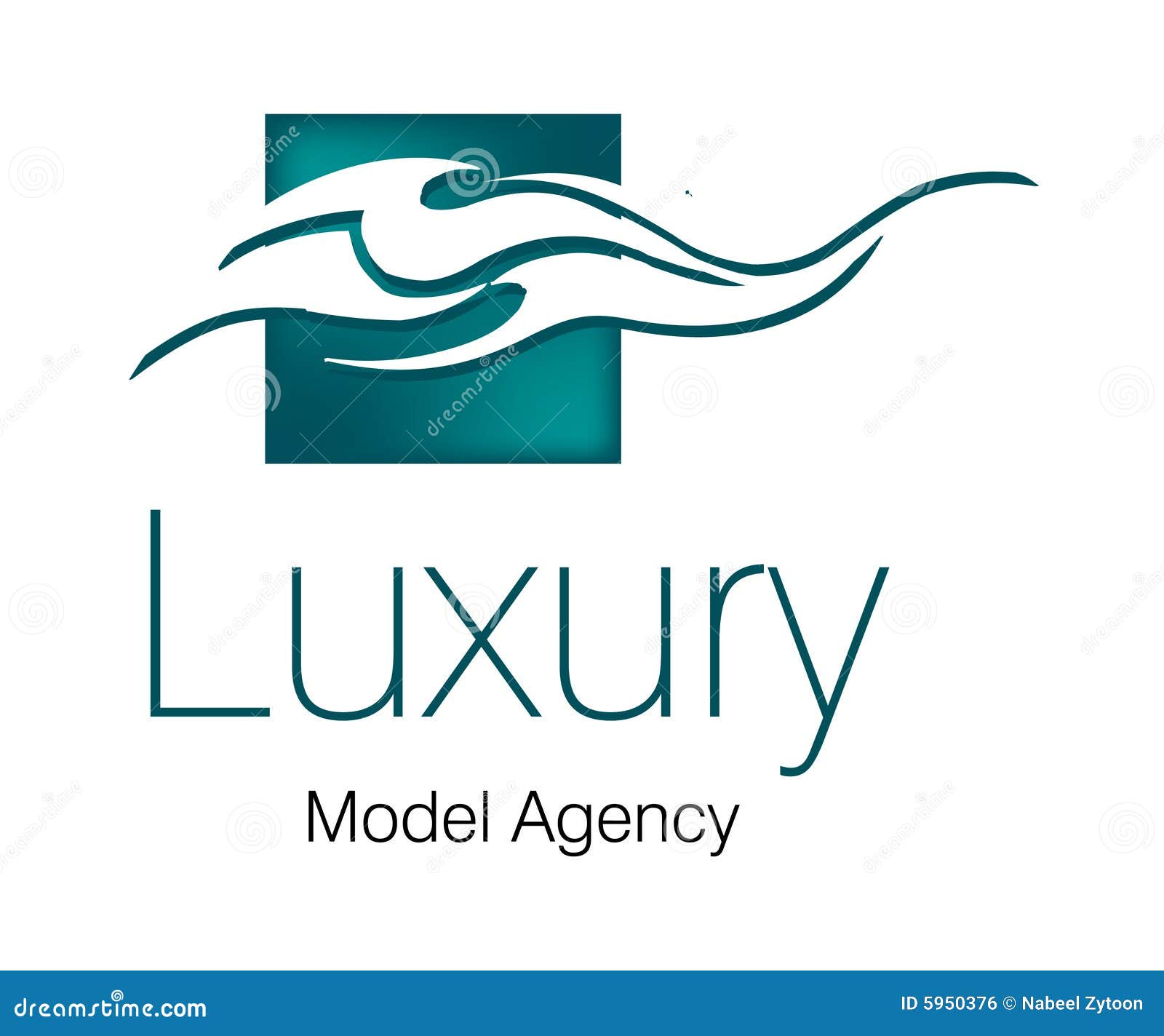 Luxury Model Agency Logo stock vector. Illustration of idea 5950376