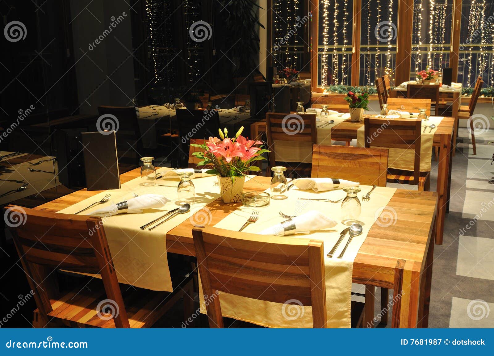 Luxury Modern Indoor Restaurant Stock Image Image of chair, furniture 7681987