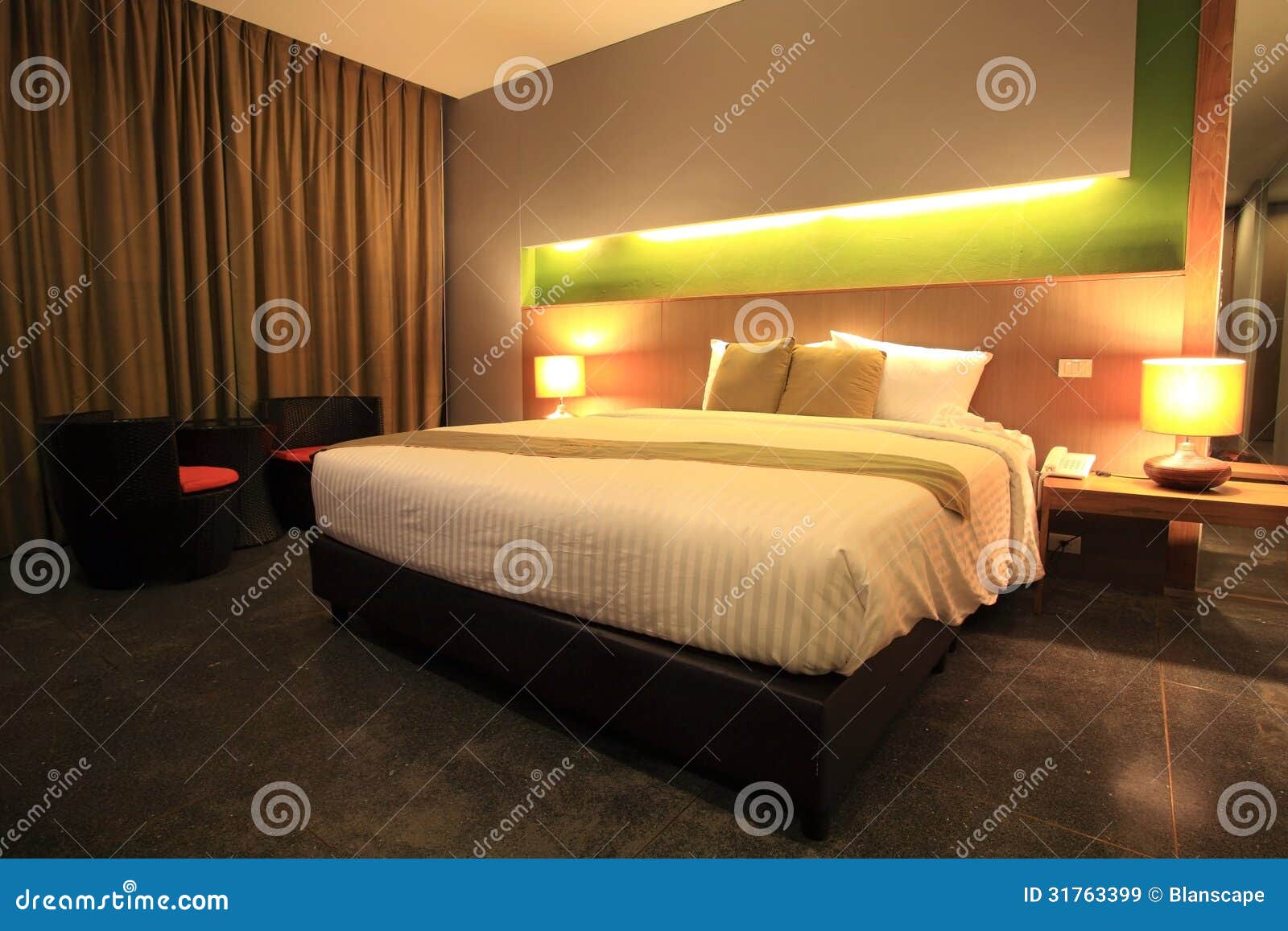 Luxury Modern Master Bedroom Stock Image Image Of Indoors