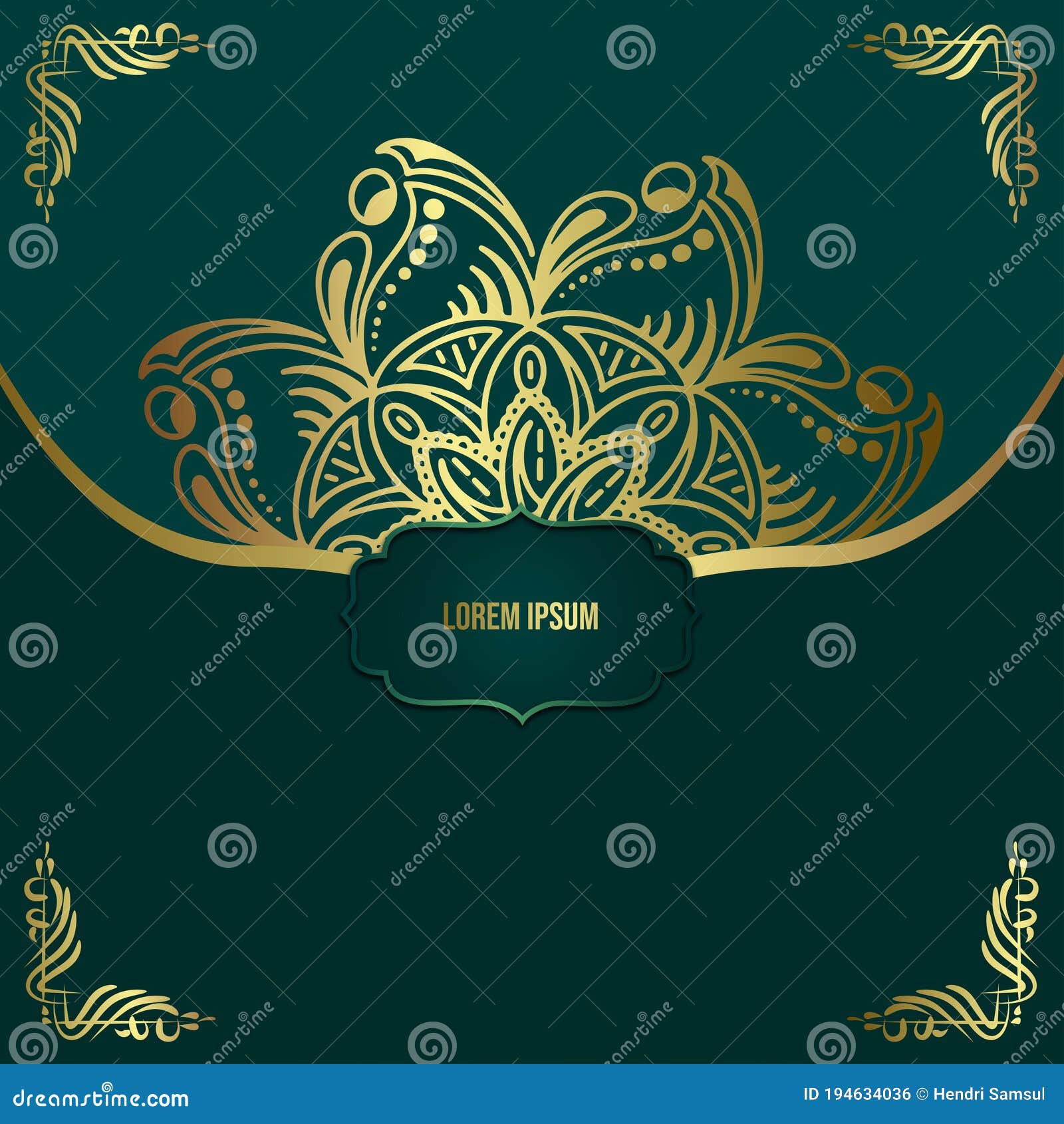Premium Vector  Luxury ornamental mandala background in gold