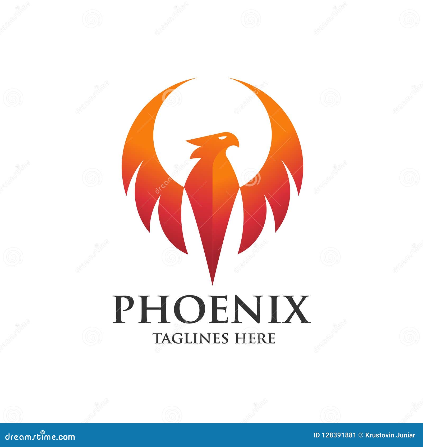 Luxury Phoenix Logo Concept Stock Vector - Illustration of animal ...