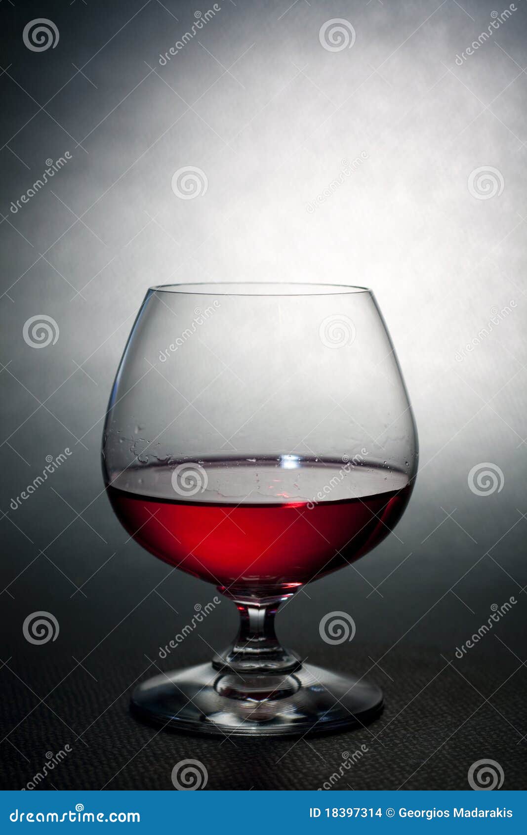 Luxury Red Liqueur on Balloon Crysal Glass Stock Photo Image of