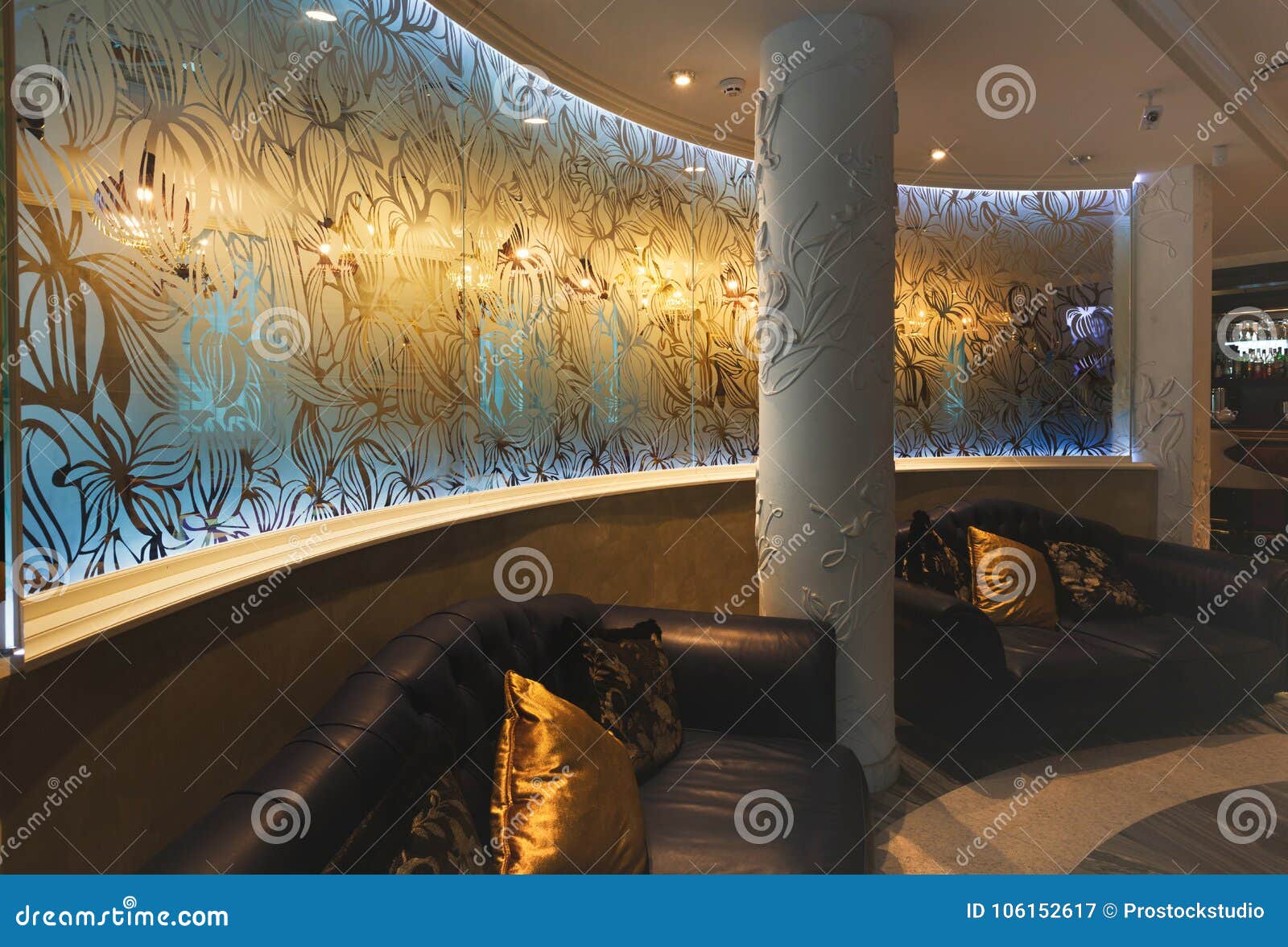 Luxury Rest Zone with Couch in Modern Hotel Stock Image Image of