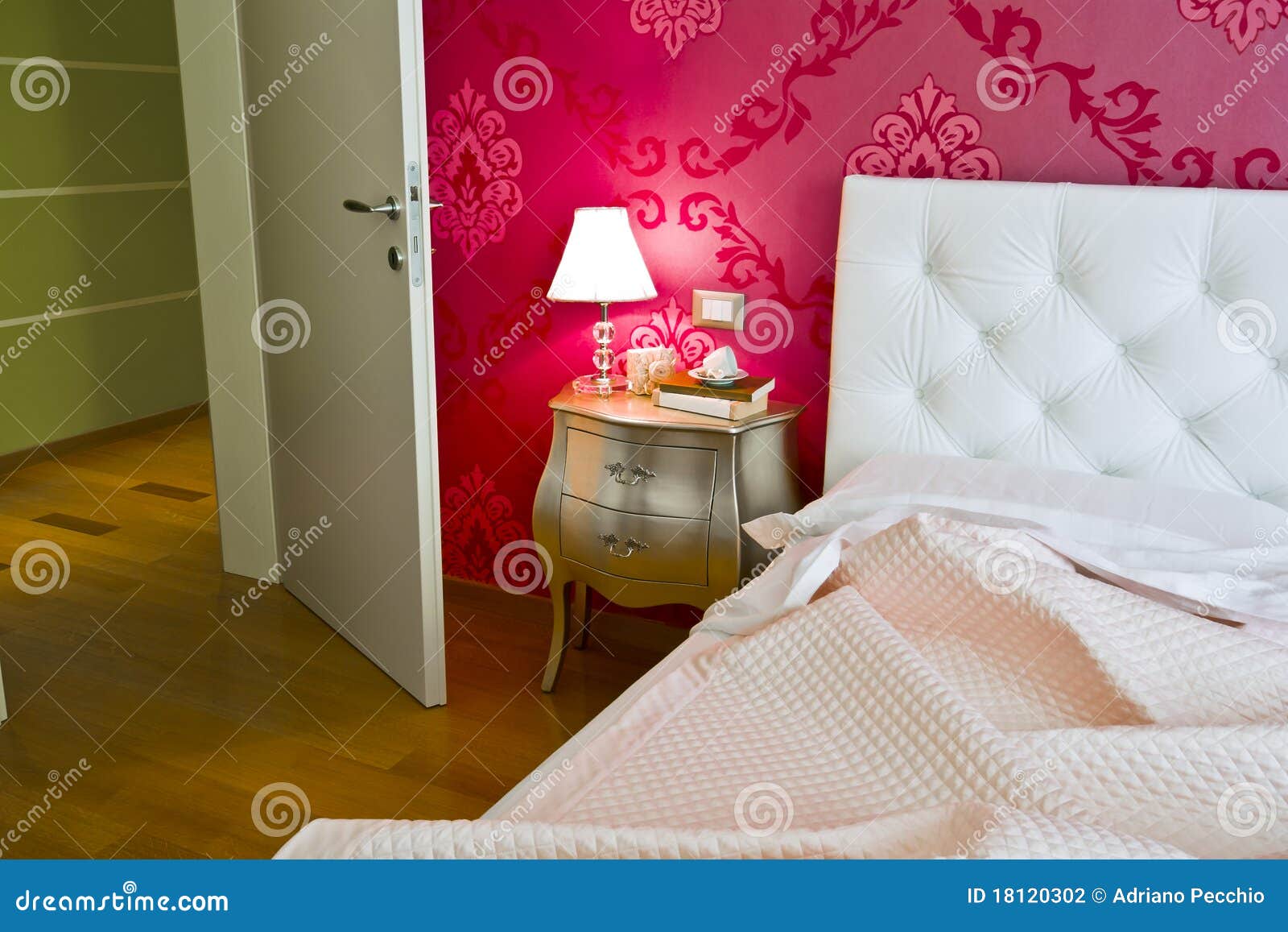 Luxury and Romantic Bedroom Stock Photo Image of luxury, wallpaper