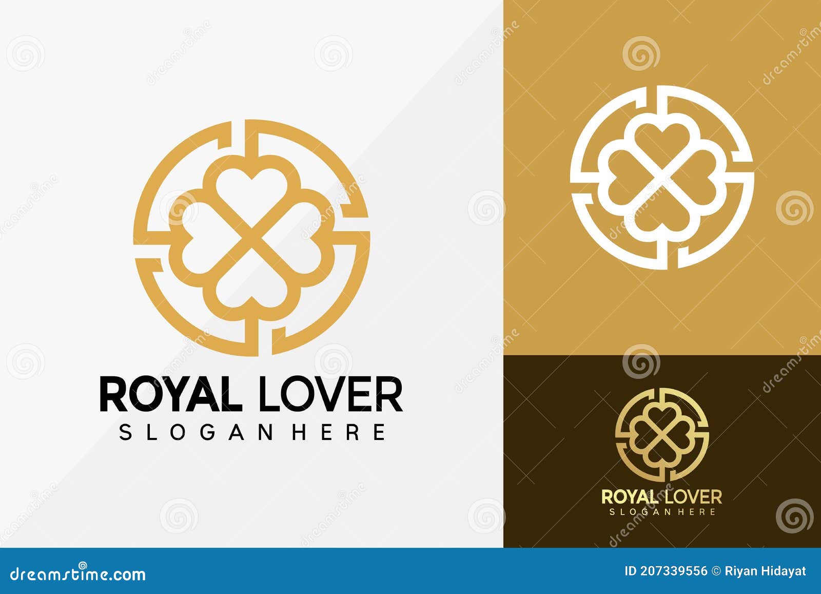 Luxury Royal Clover Logo Design, Brand Identity Logos Vector, Modern Logo,  Logo Designs Vector Illustration Template Stock Vector - Illustration of  concept, elegant: 207339556