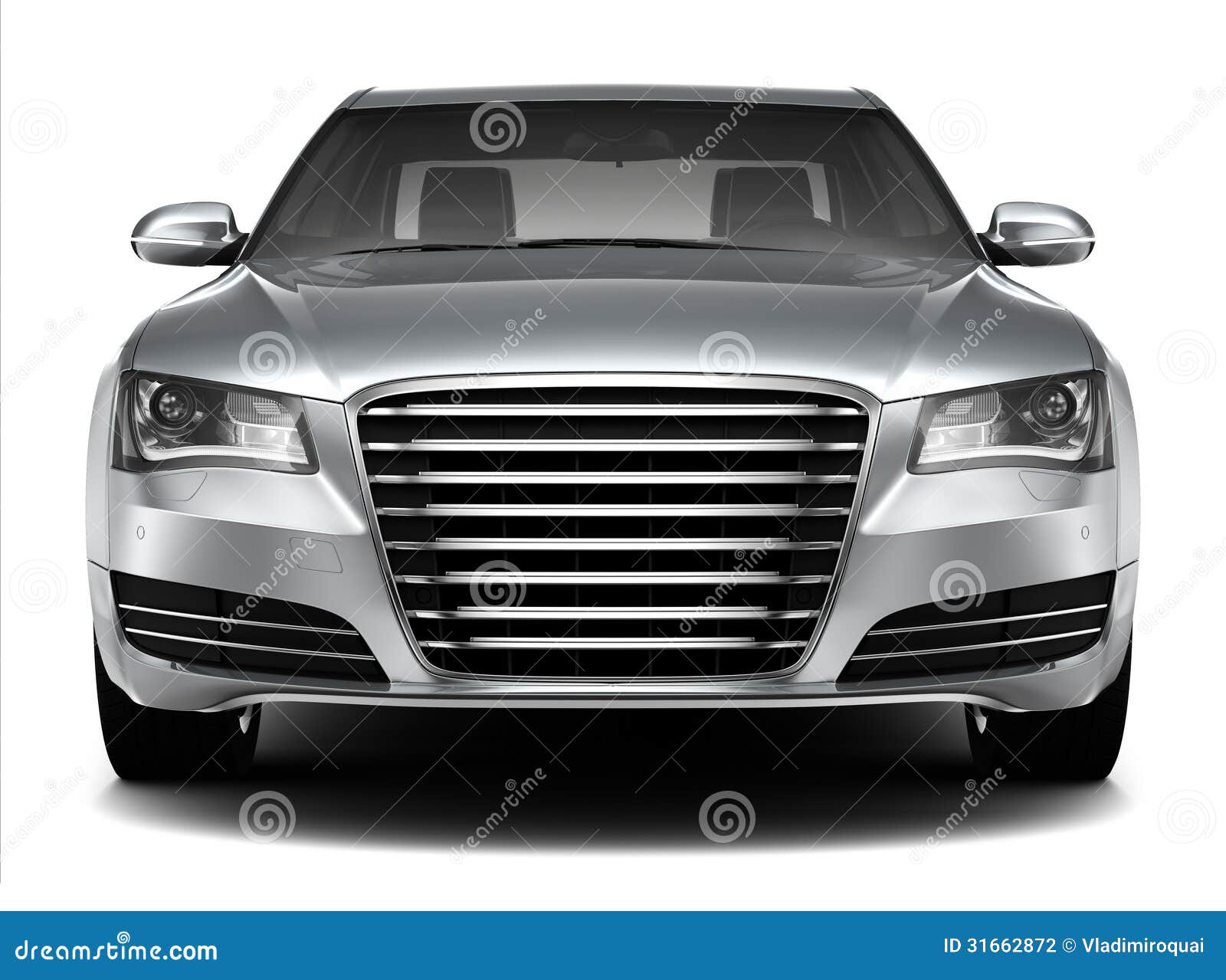 Luxury Sedan Front View Stock Photography - Image: 31662872