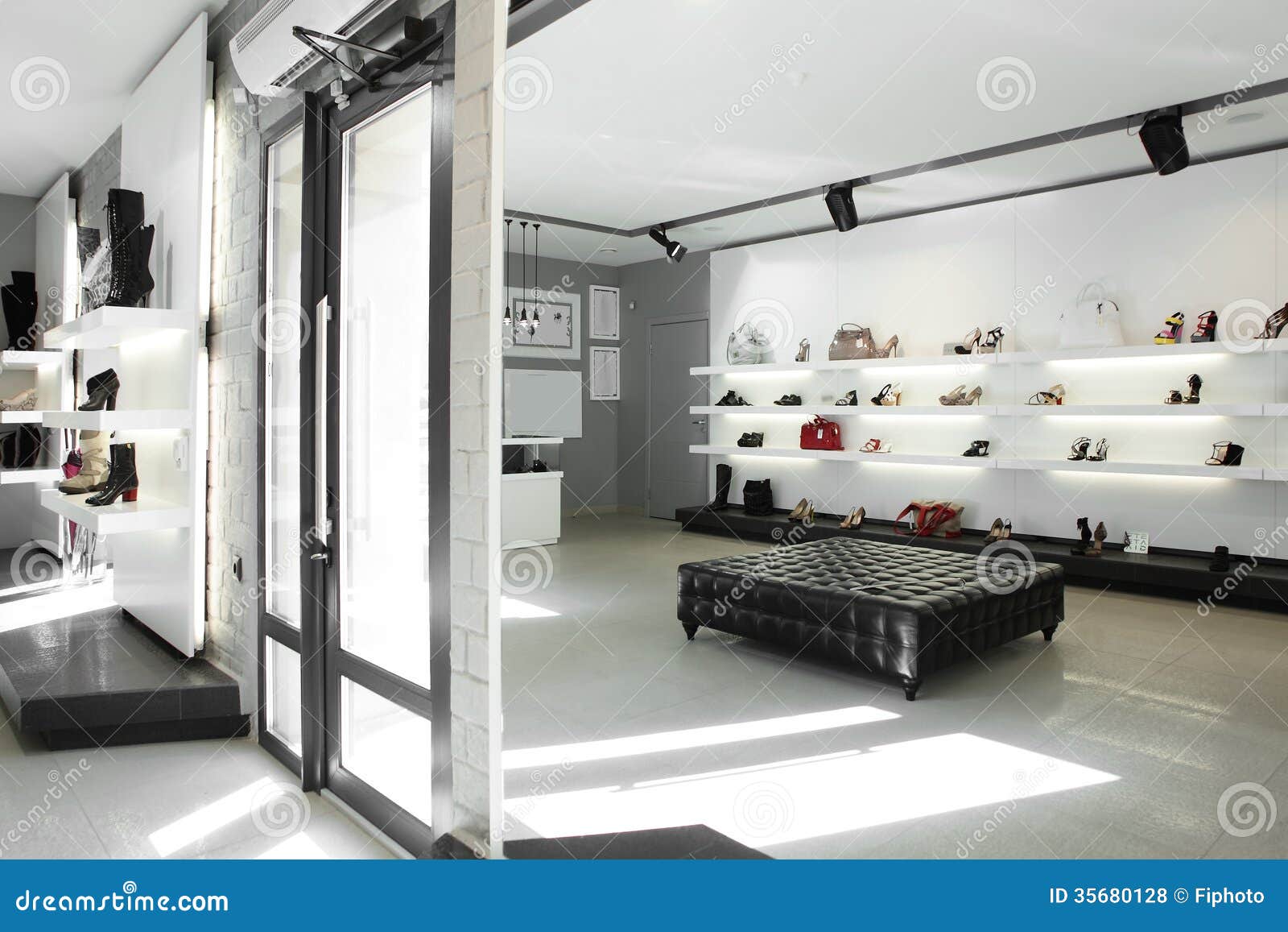Luxury Shoe Store With Bright Interior Royalty Free Stock Photos Image 35680128