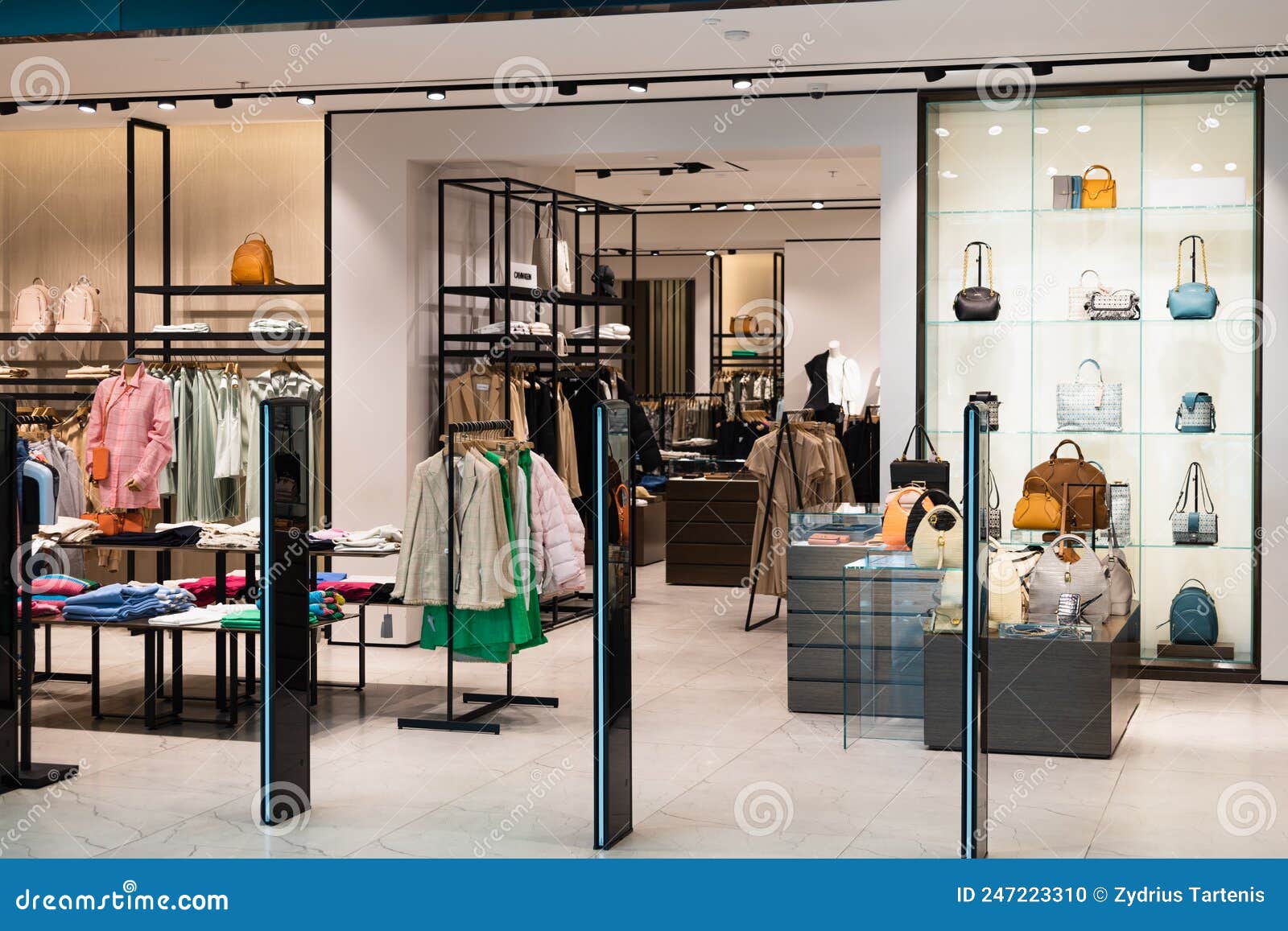 Luxury Shopping Mall Department, Clothing Store Interior. Panorama,  Vilnius, Lithuania 10 April 2022 Editorial Image - Image of garment,  business: 247223310