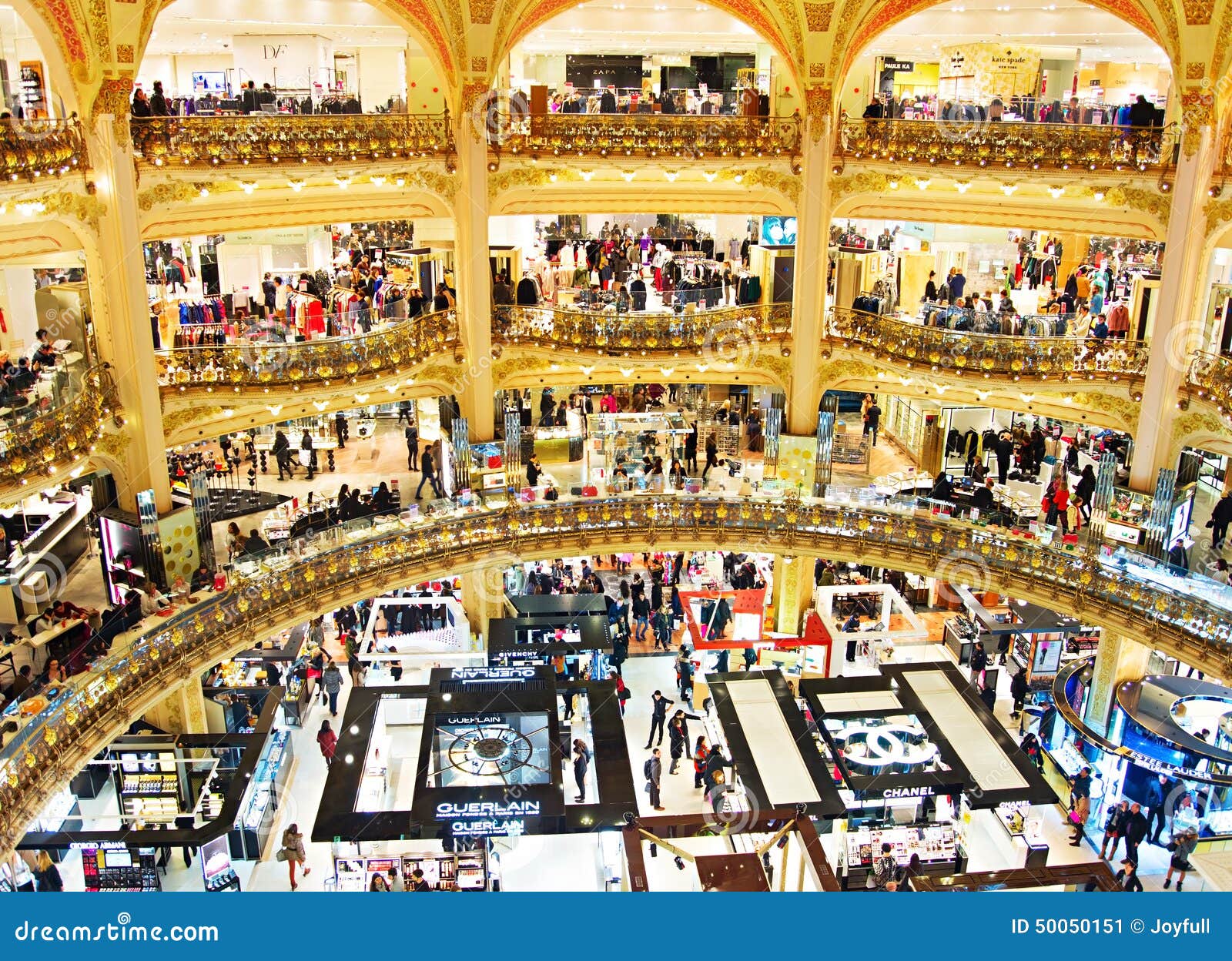 Paris, France, Crowd of People Shopping in Luxury Outlet Mall