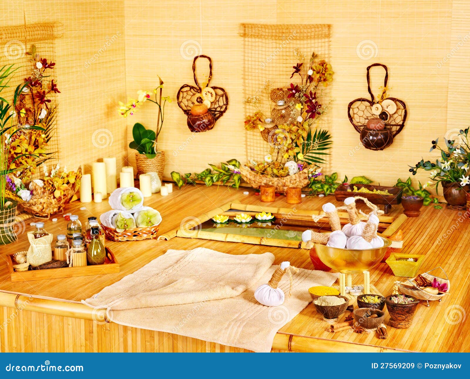 Luxury Spa Interior with Water. Stock Image Image of pampering, bath