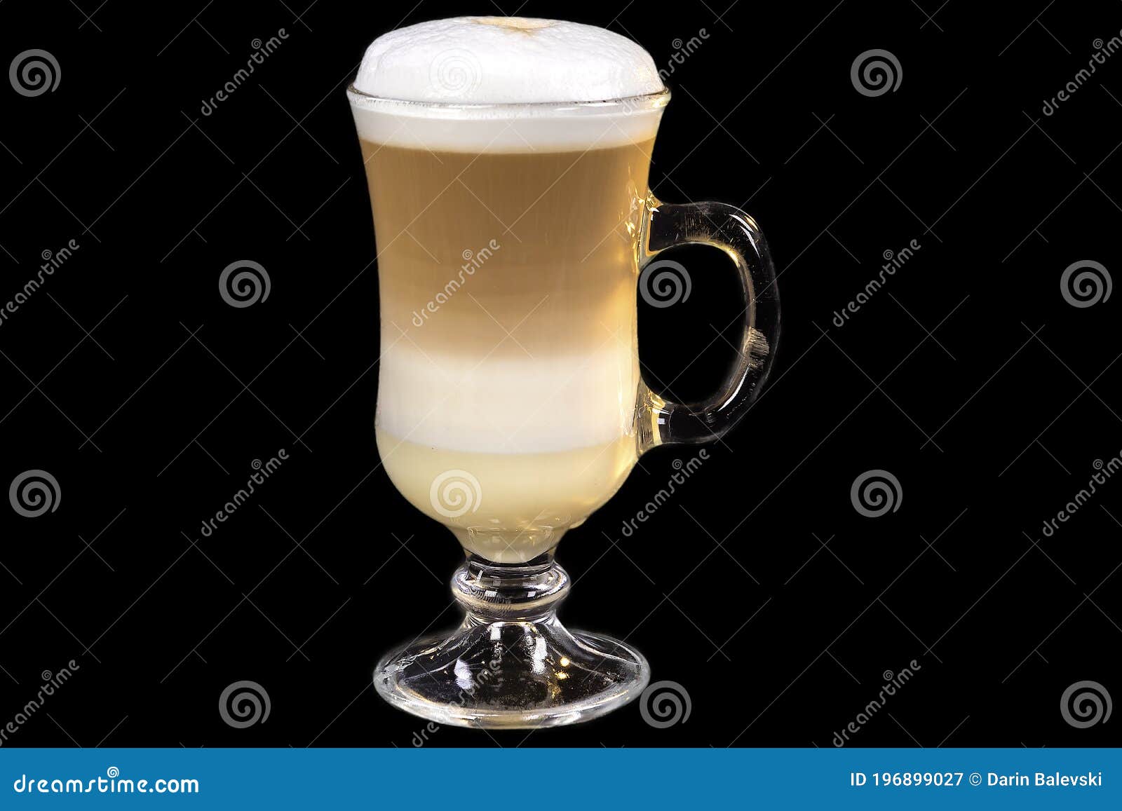 luxury spanish cafe con leche in a glass