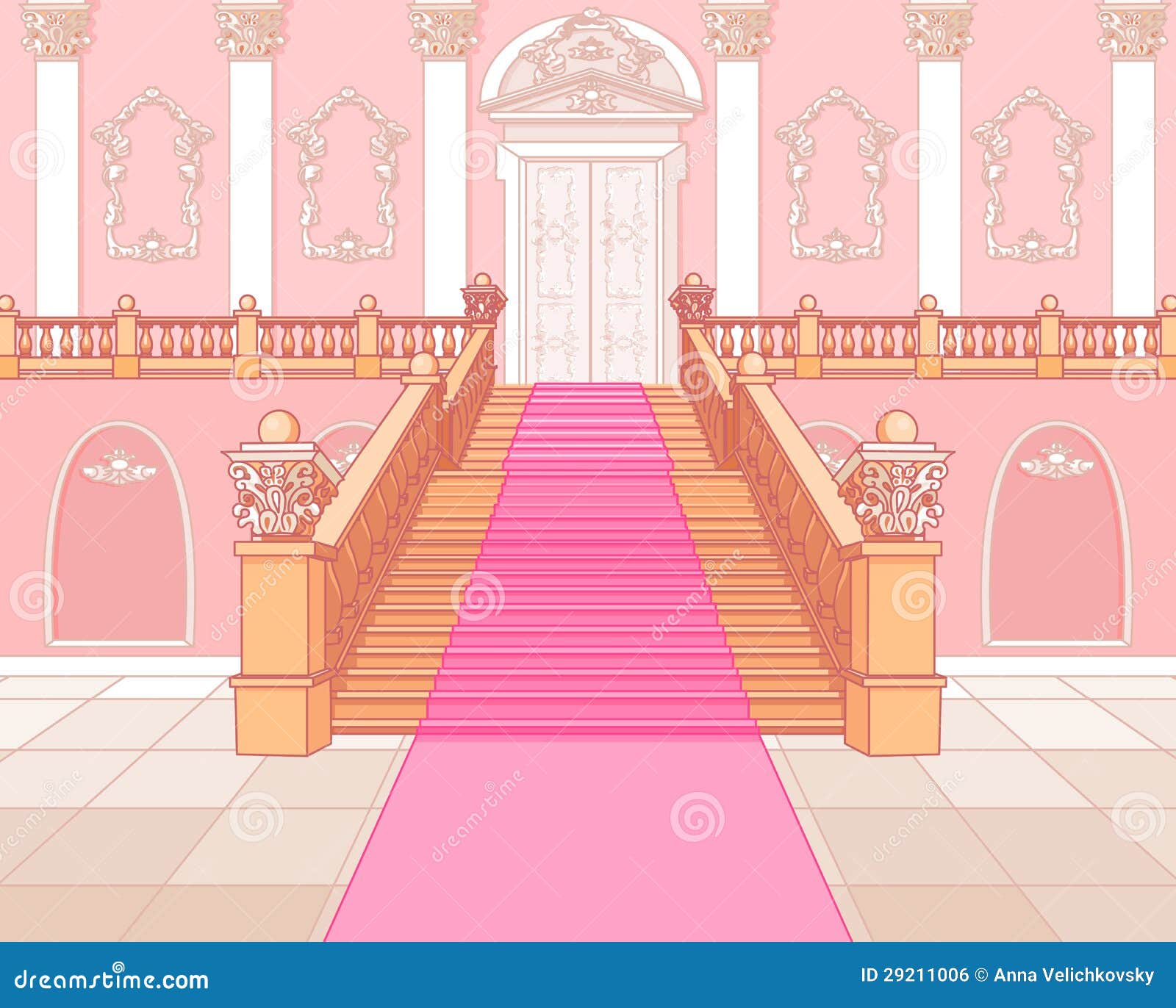 luxury staircase in palace