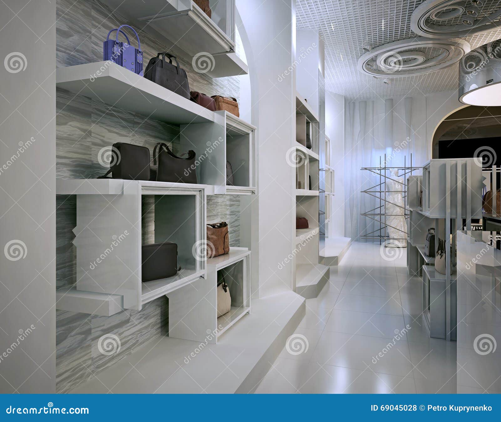 Luxury Store Interior Design Art Deco Style With Hints Of